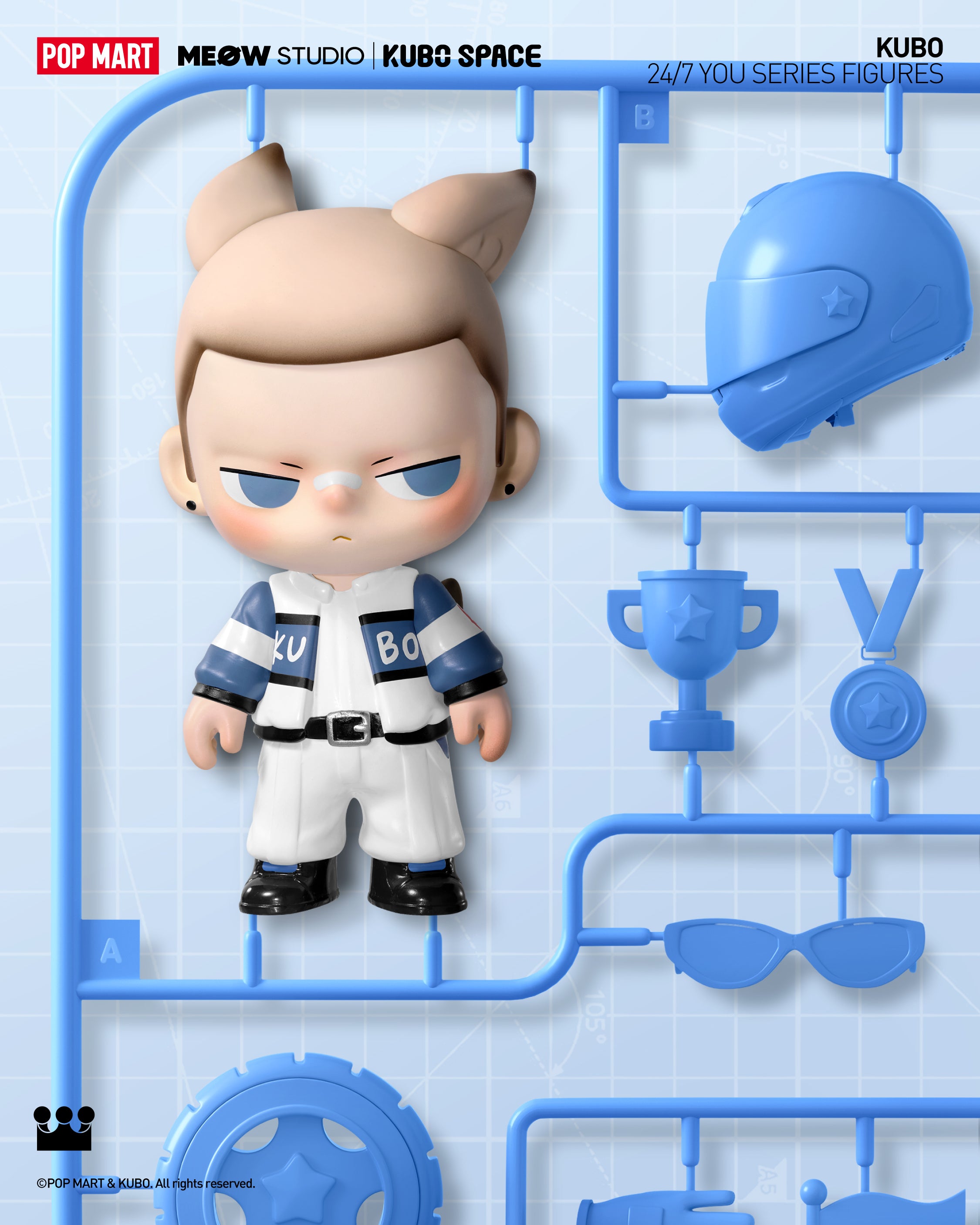  POP MART KUBO 24/7 You Series Figures、mySite、greenlandpopulation