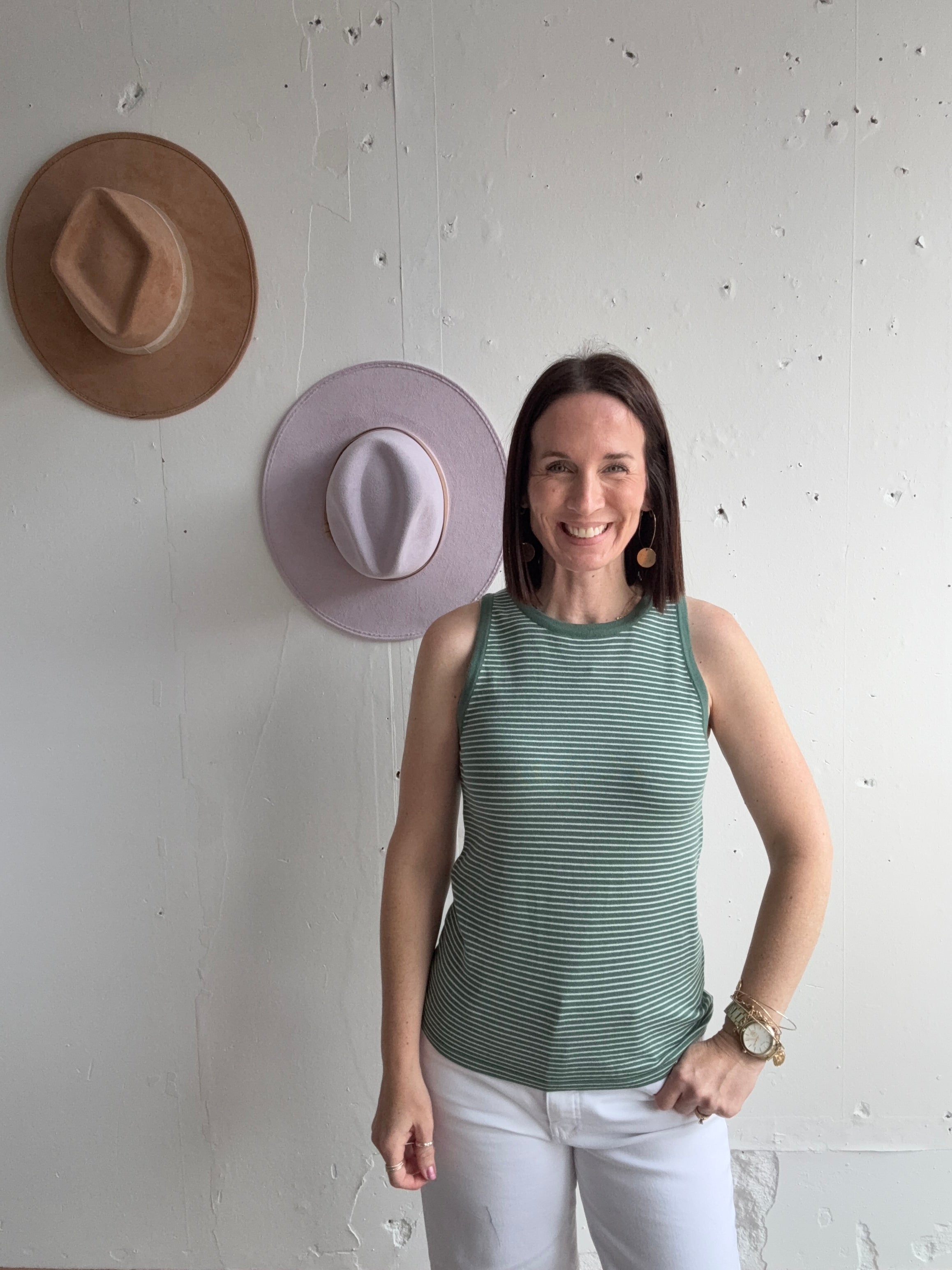 Holly’s Striped Tank、mySite、garagedoors4me