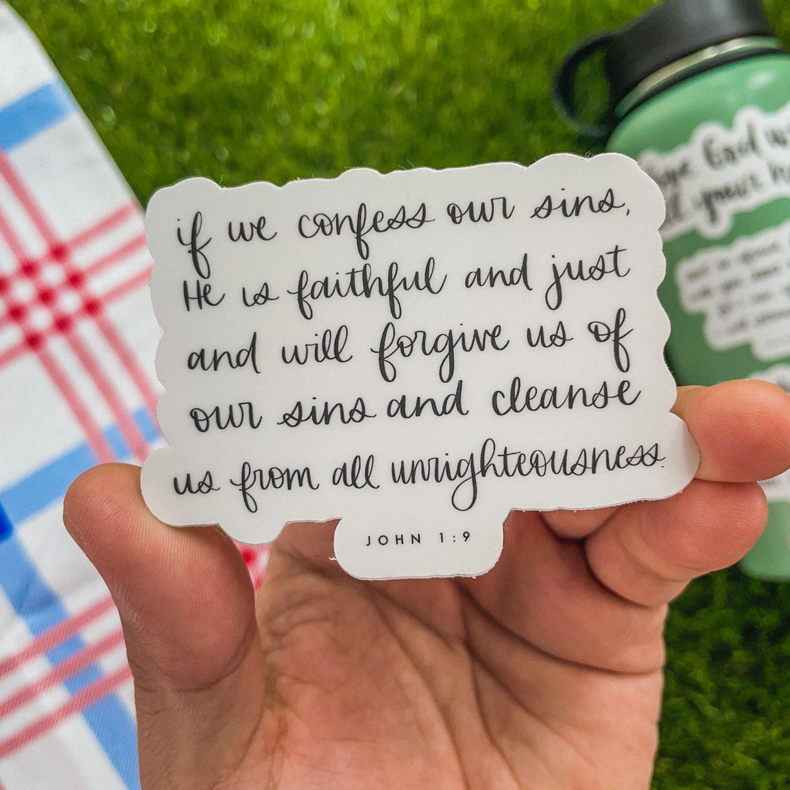  If We Confess our Sins, He is Faithful and Just and Will Forgive us of Our Sins and Cleanse us From all Unrighteousness - John 1:9、mySite、elrpsem3k