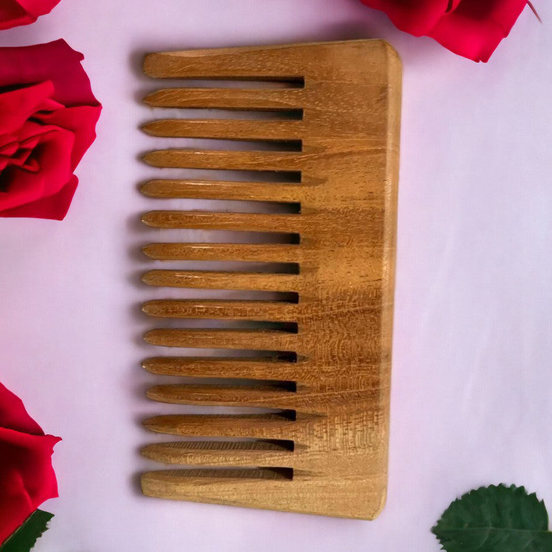 Neem Wooden Comb | Wide Tooth | Brown、mySite、camillekostekn