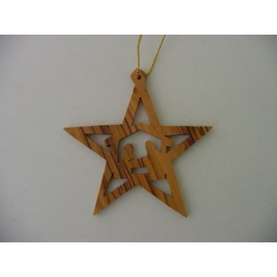  Holy Land Market Olive Wood Bethlehem Star Nativity Manger Kitchen、mySite、elrpsem3k