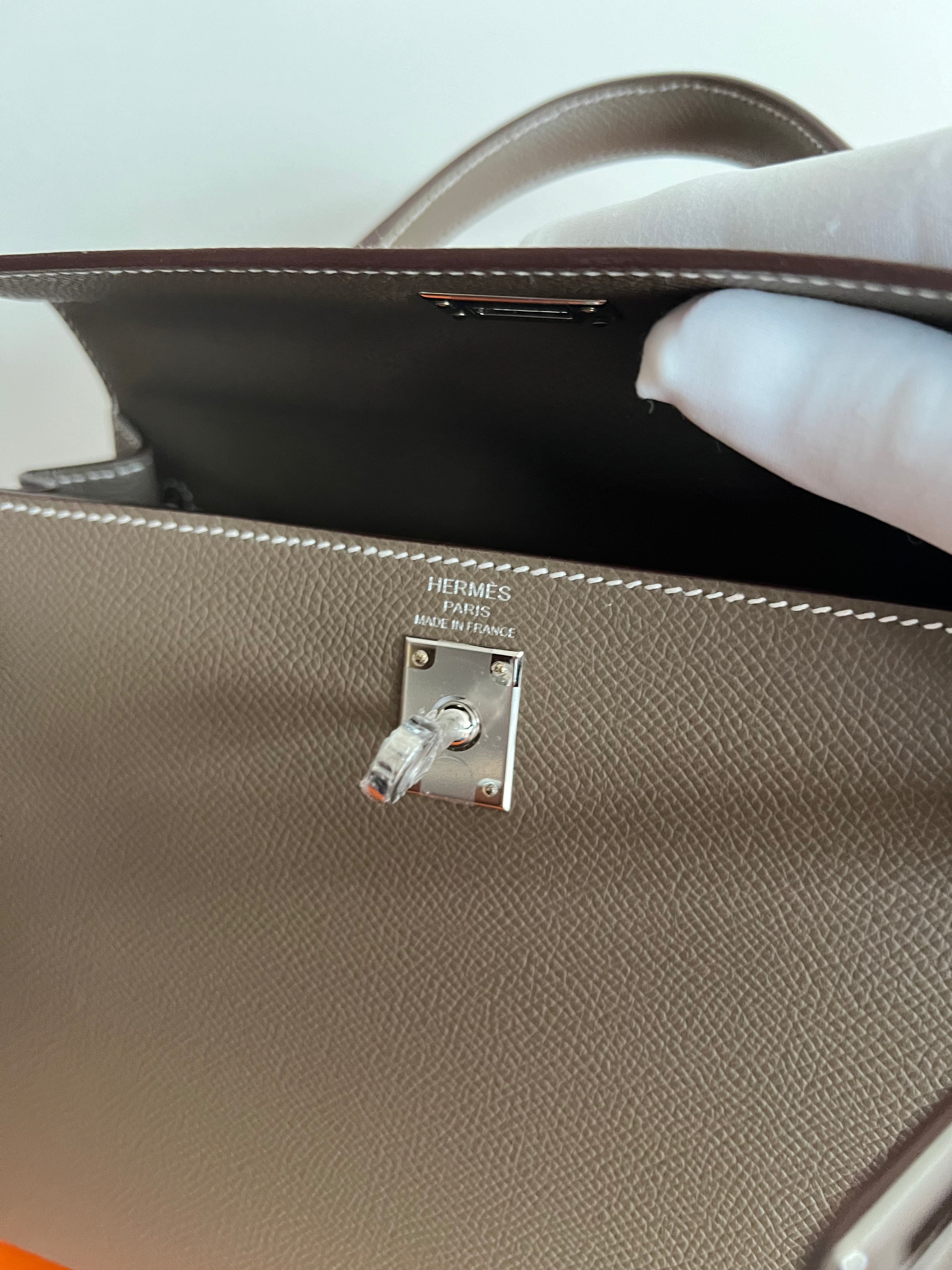 Hermès Kelly 25 Sellier Epsom Etoupe PHW、mySite、garminoutage.com