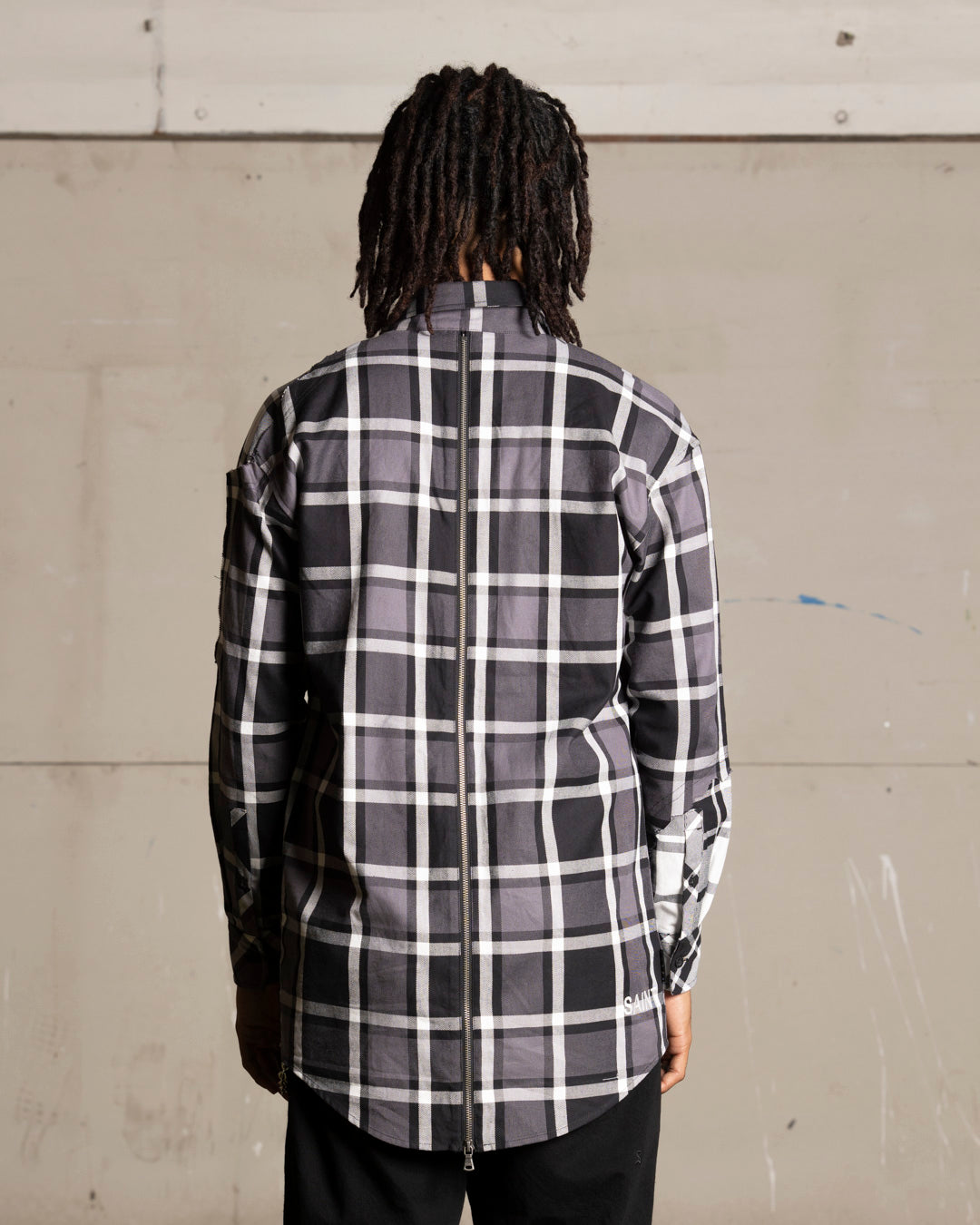 Saint Morta Patriot Long Sleeve Flannel Shirt Black/Grey、mySite、zt4zffjzw