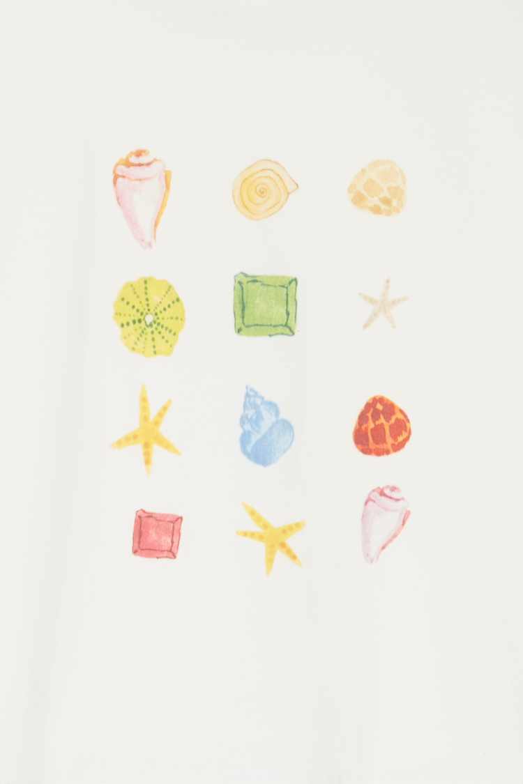 White Shell Ioana T Shirt、mySite、solidvoid