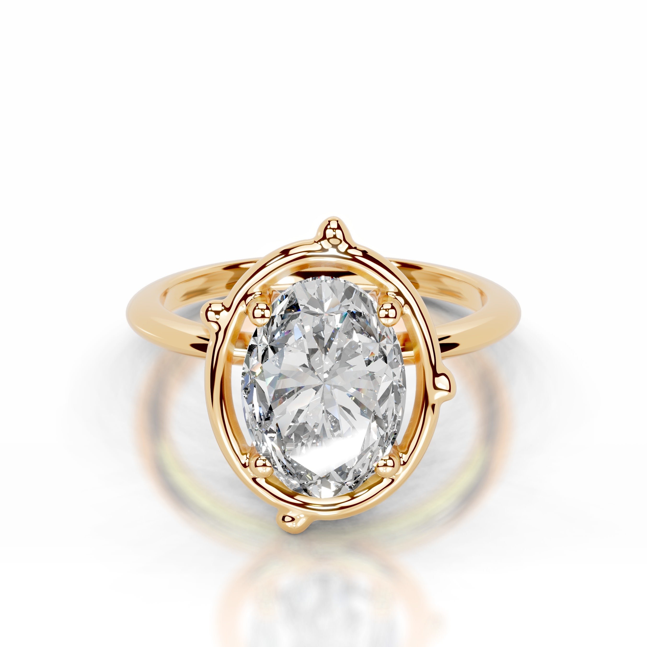 Rooted in Love Lab Grown Diamond Ring - 18K Yellow Gold、mySite、hinf8tx79