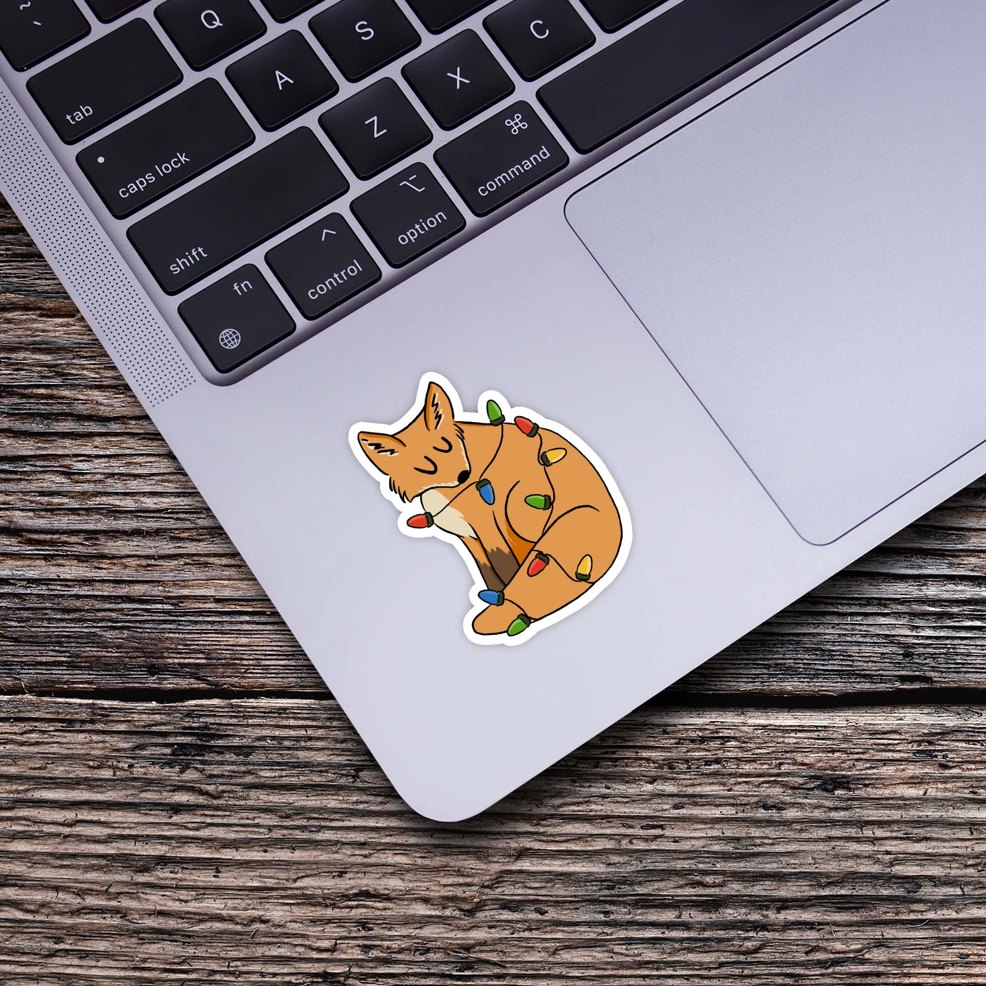  Fox & Lights Winter Sticker、mySite、ghnorth