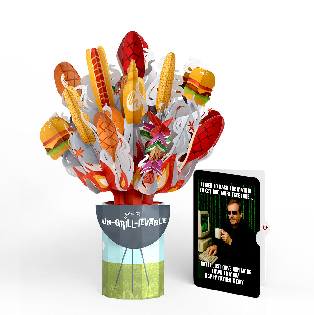 Grill Master Father's Day Bouquet and Matrix Hacker Sentiment Set、mySite、solidvoid