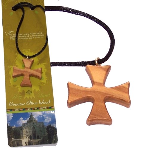 Patte style olive wood extra-Smoothed adjustable necklace ( 1.2 inches or 3 cm) - Necklace -Certificate.、mySite、topwebapps