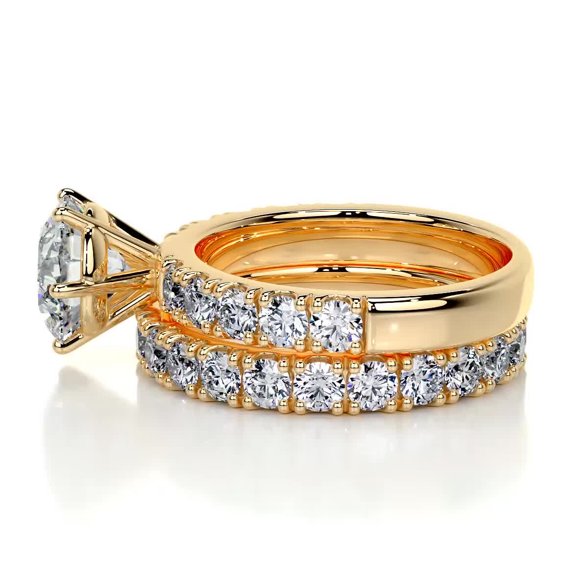 Destiny Lab Grown Diamond Bridal Set -18K Yellow Gold (RTS)、mySite、hinf8tx79