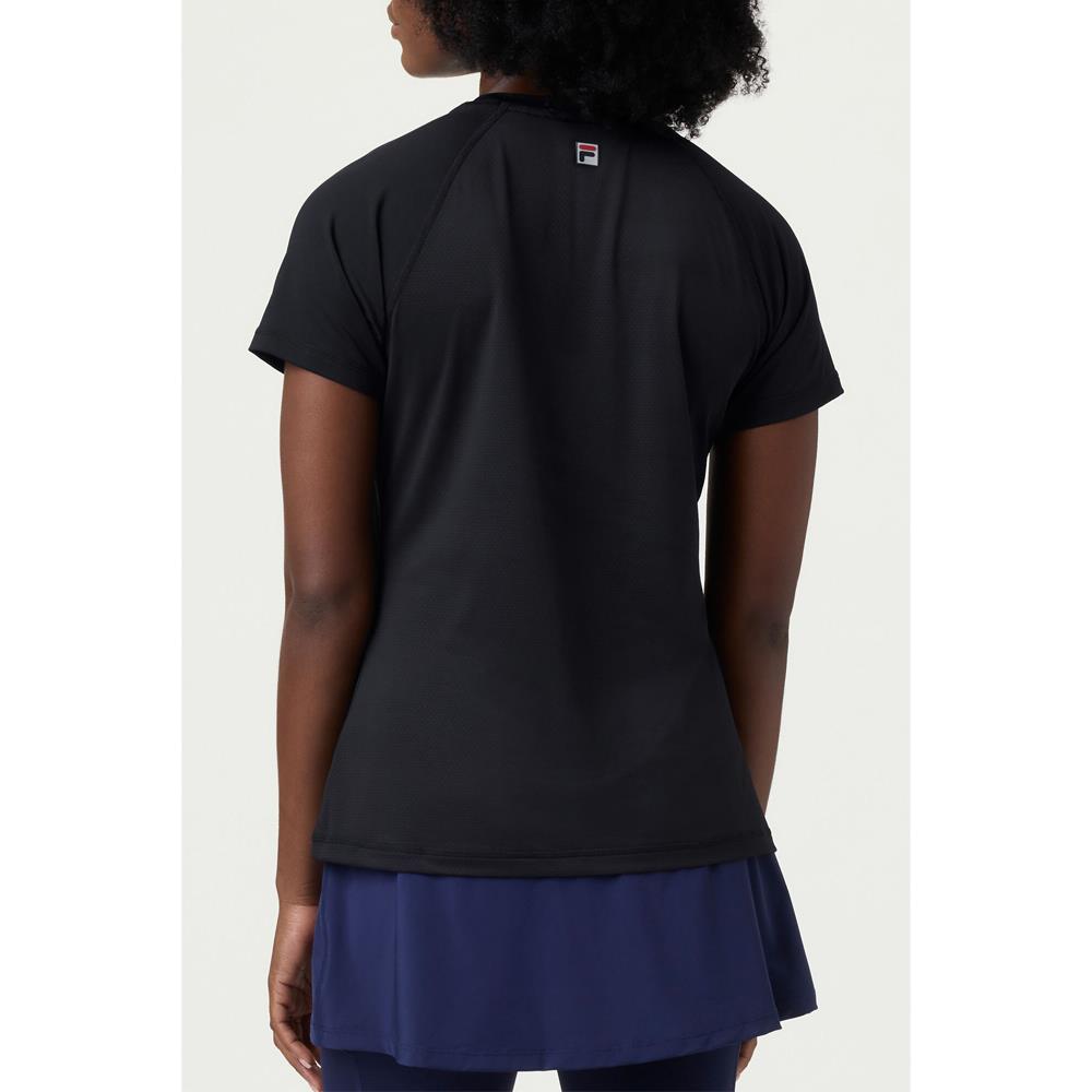Fila Women's Essentials Short Sleeve Top - Black、mySite、neckold