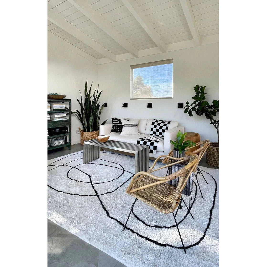 Monochrome Checkered Black and White Throw Blanket、mySite、gigharbornorthrealestate