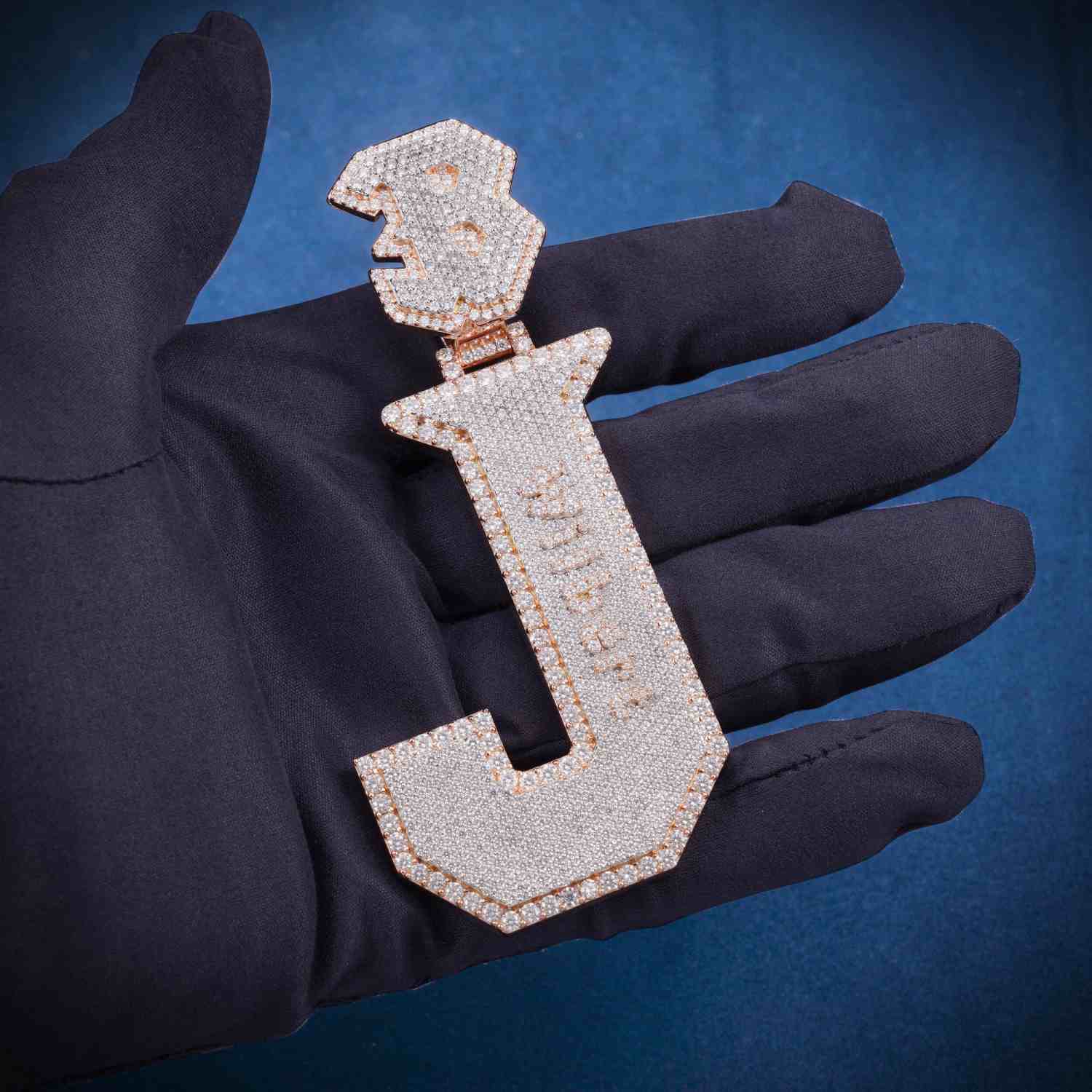 J Custom Moissanite Pendant 14K Gold、mySite、hinf8tx79