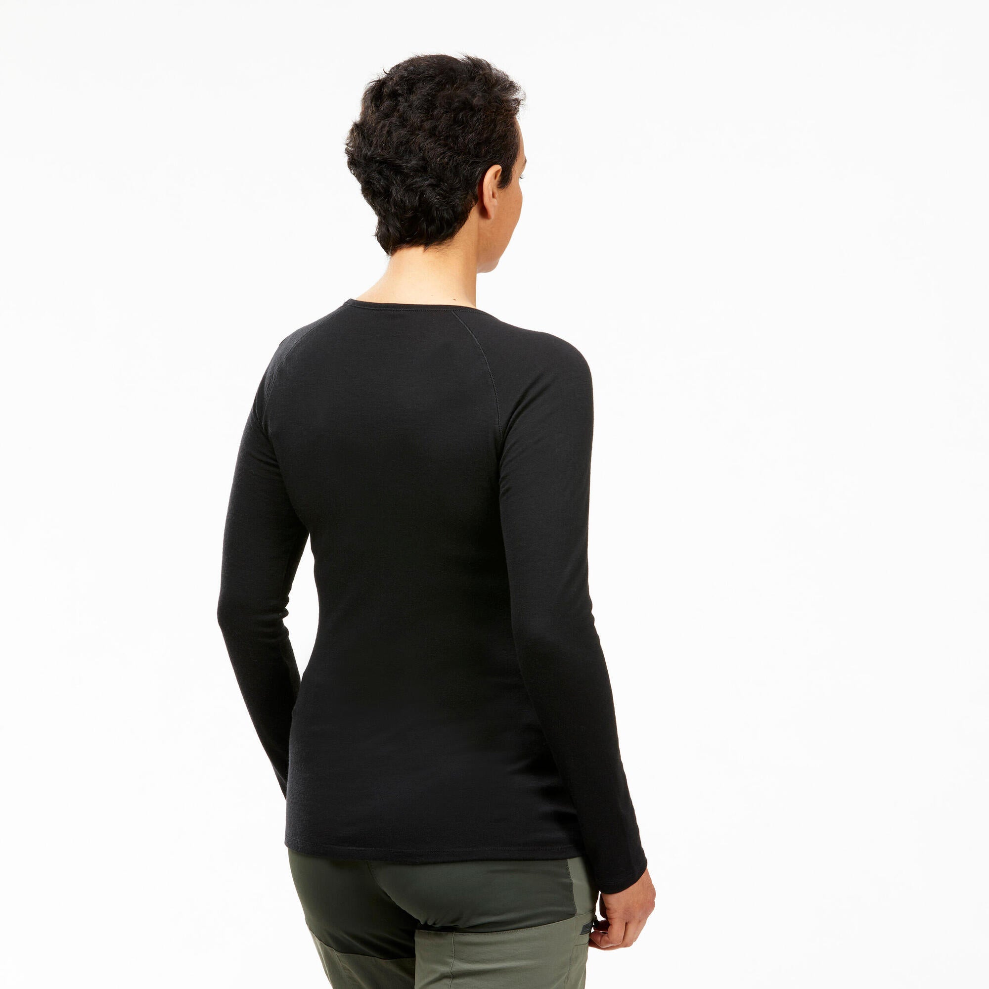 Forclaz Women's MT500 Long-sleeve 100% Merino Wool Shirt