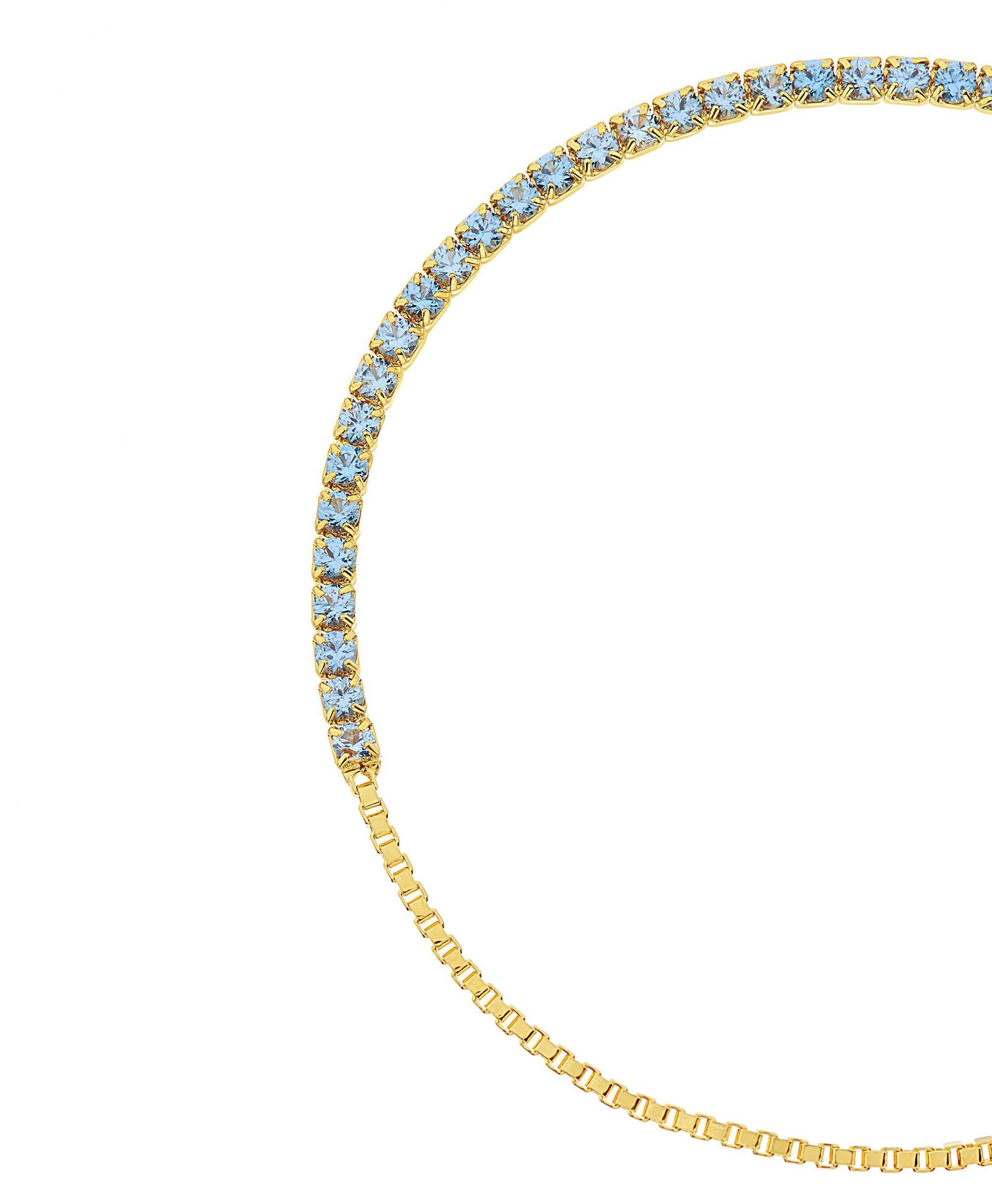 Mila Bracelet Blue 18ct Gold Plated、mySite、botmansion