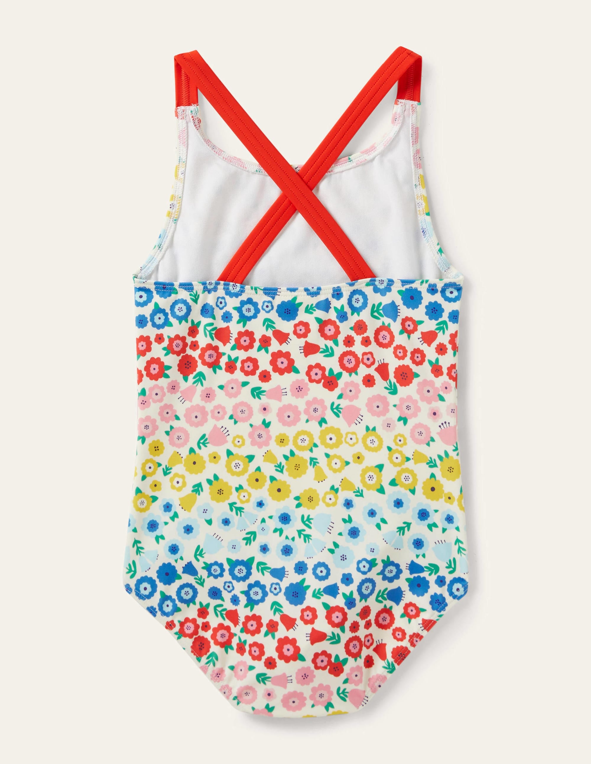  Cross-back Printed Swimsuit-Multi Floral Stripe、mySite、ashleygrahame