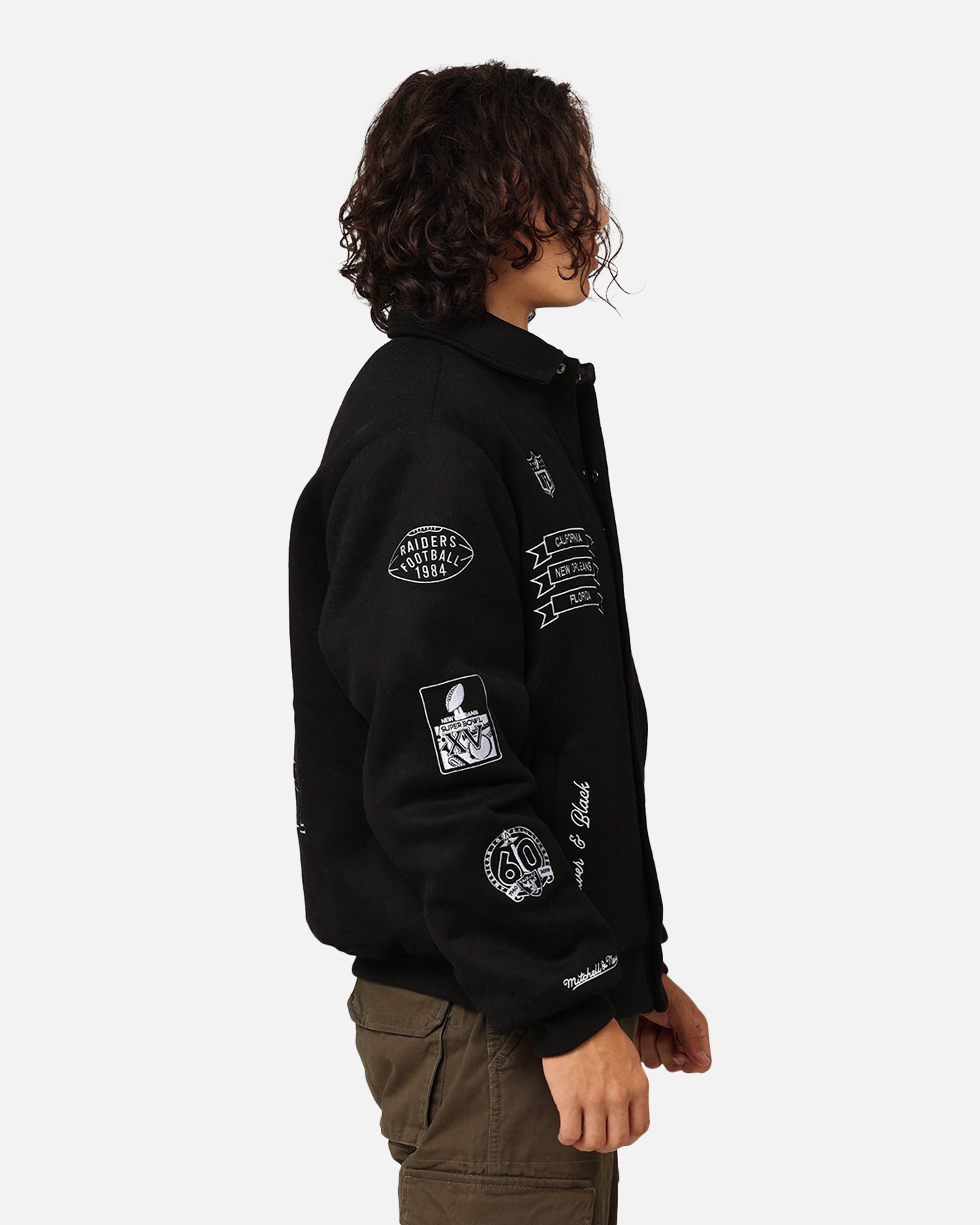 Mitchell & Ness Las Vegas Raiders Super Bowl Champs Jacket Black、mySite、zt4zffjzw