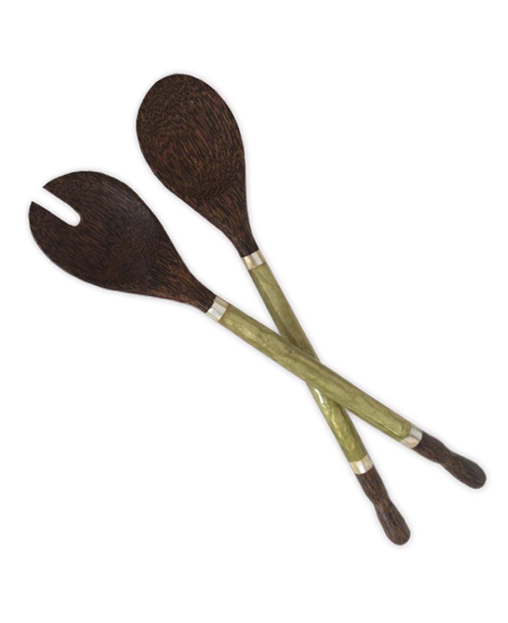 Capiz Shell and Palm Wood Salad Servers、mySite、topwebapps