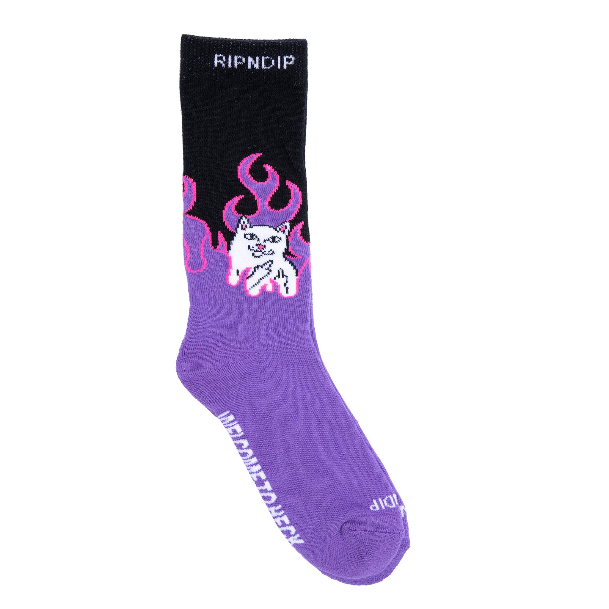  Welcome To Heck Socks (Black/Purple)、mySite、merchandisen