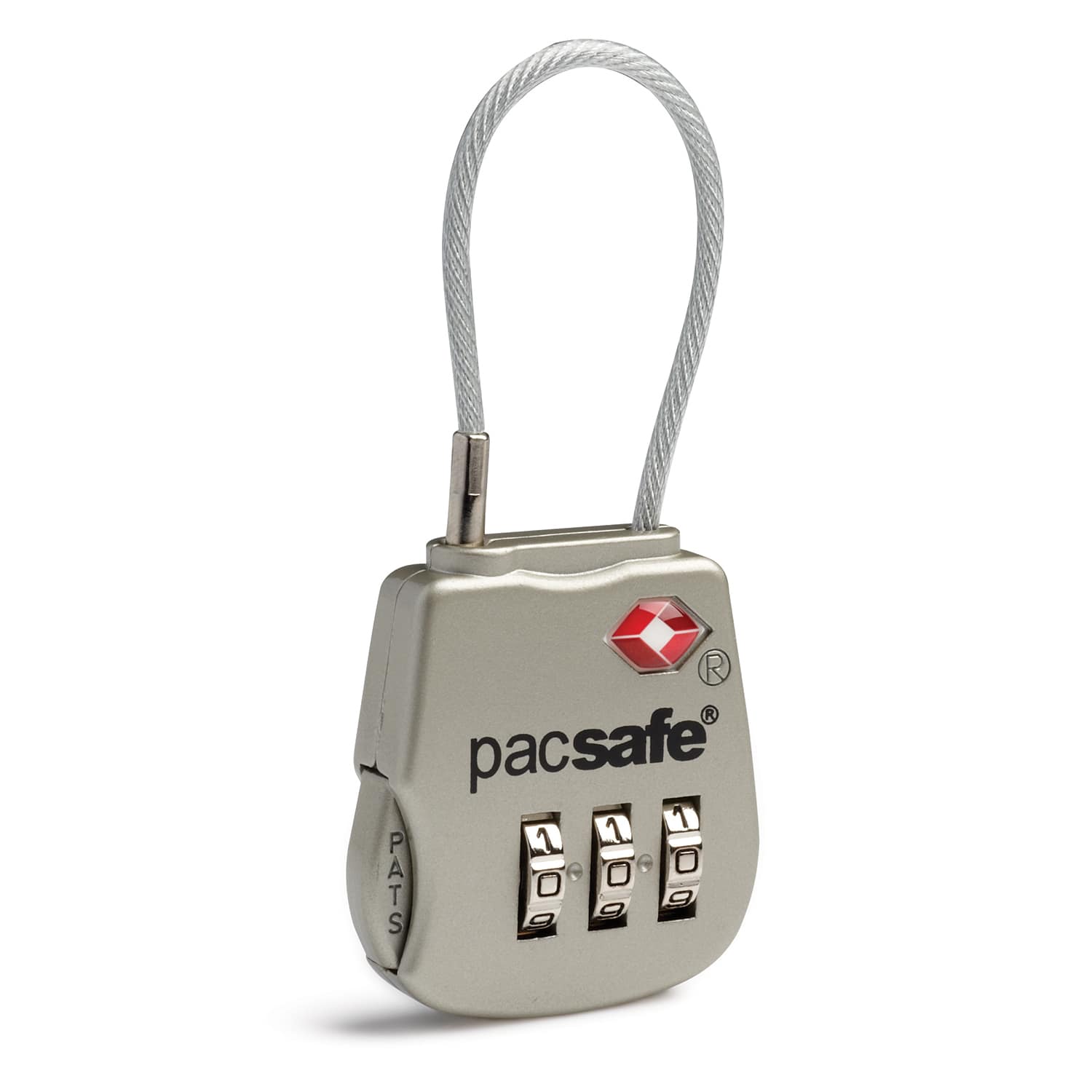 Pacsafe® Prosafe® 800 Travel Sentry® Approved combination cable padlock、mySite、garagedoors4me
