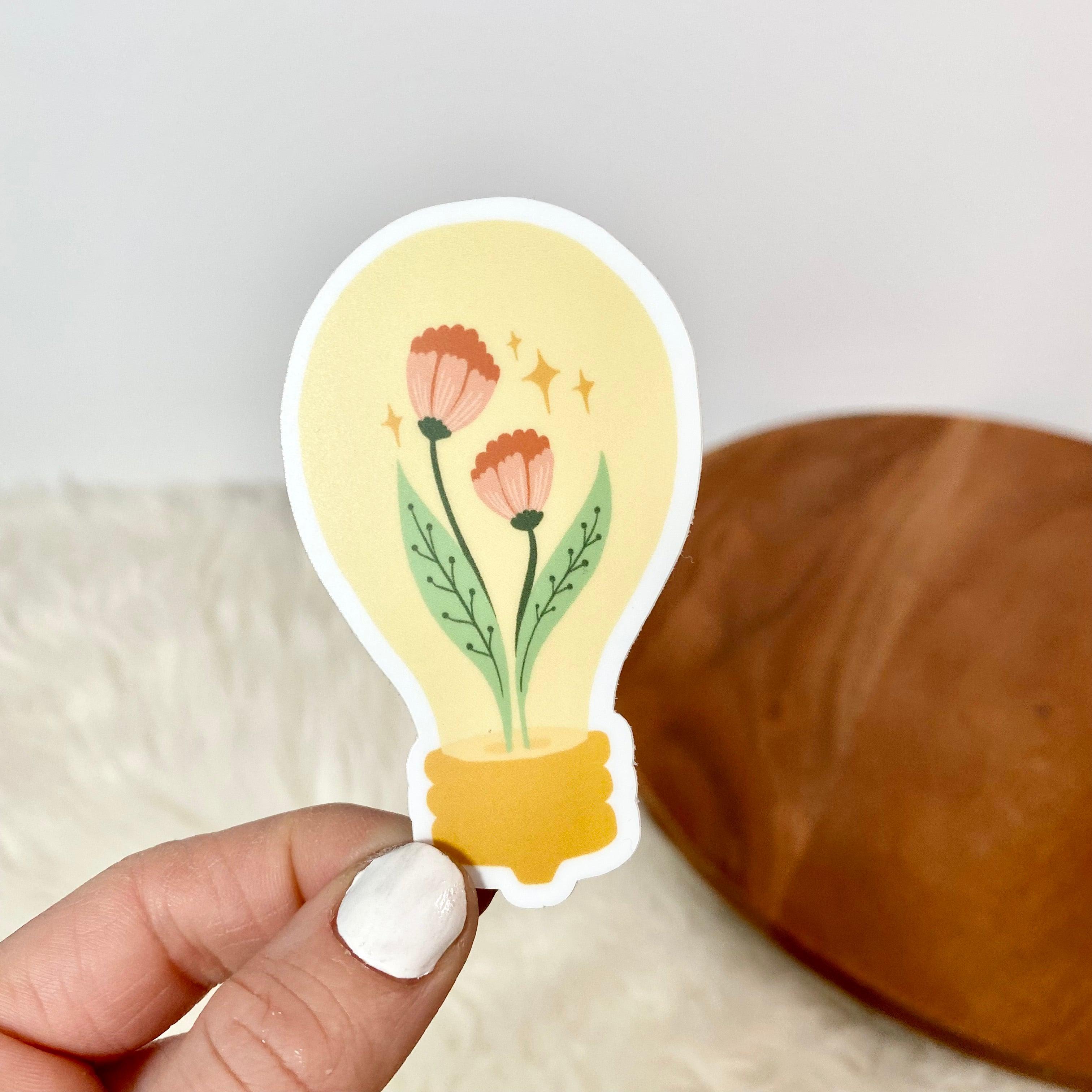  Floral Light Bulb Sticker、mySite、elrpsem3k