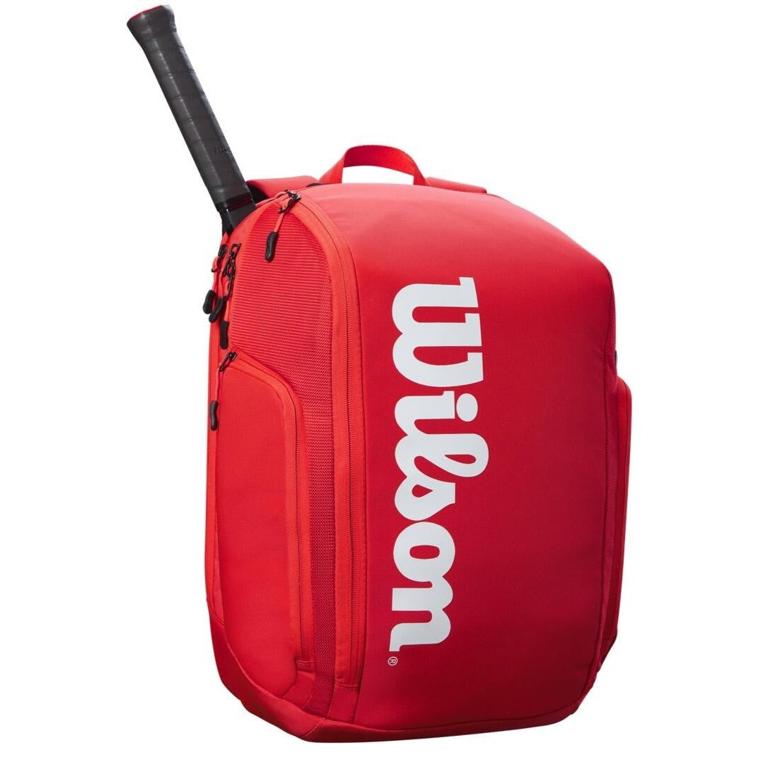 Wilson Super Tour Backpack Racquet Bag (Red)