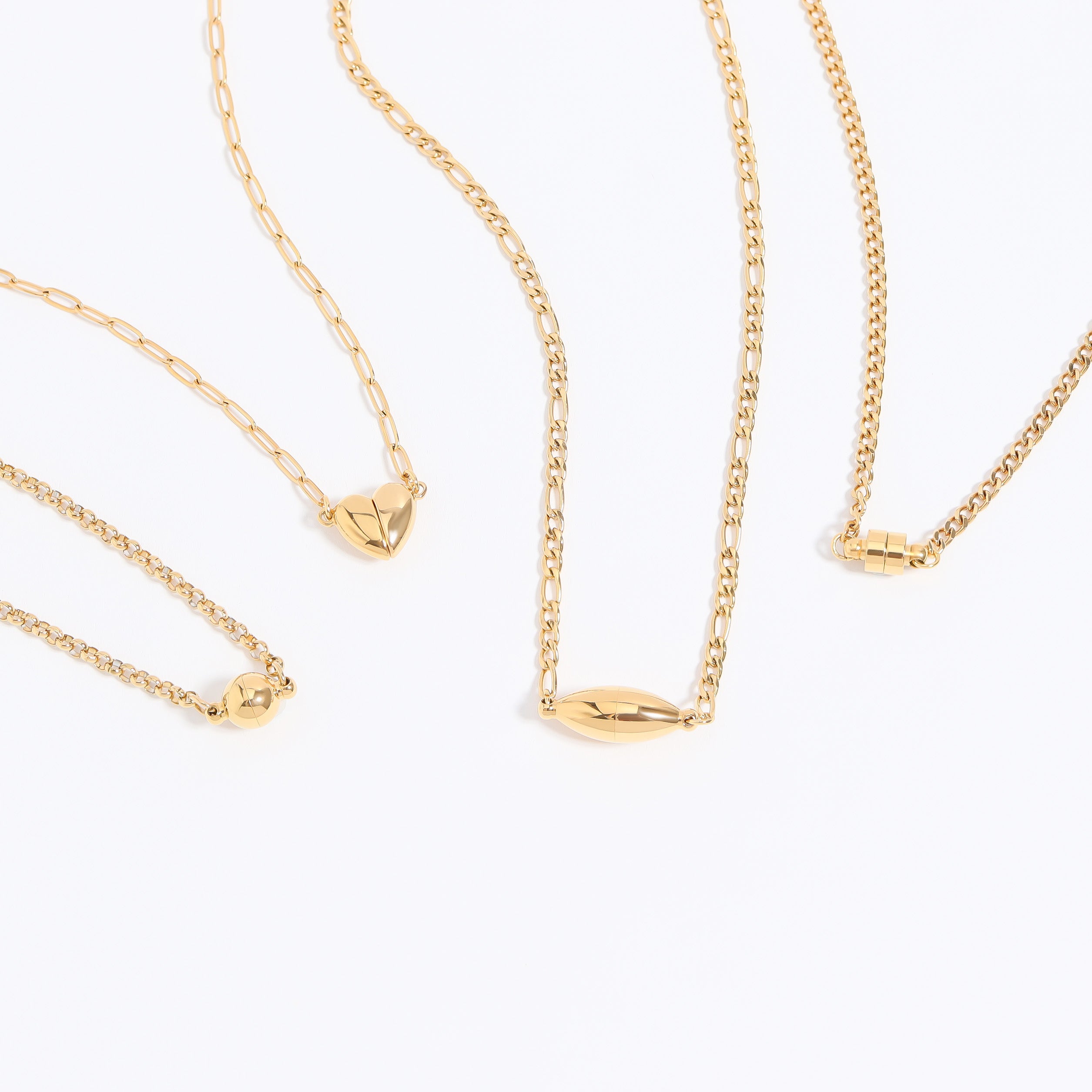 18K Gold PVD Stainless Steel Circle Magnetic Clasp / SBB0330、mySite、dreamappss