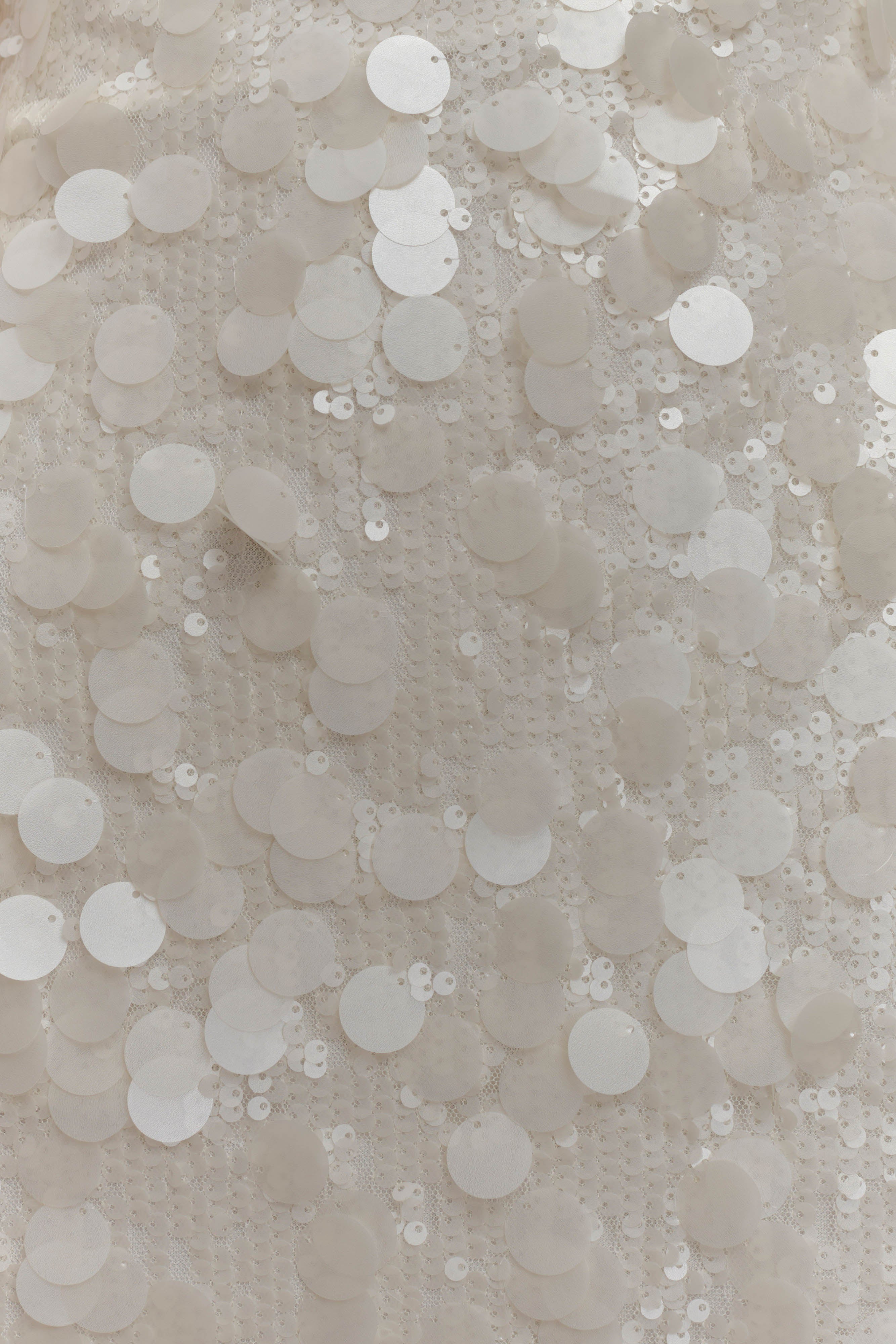 Romilly Sequin Mini Dress - Ivory、mySite、solidvoid