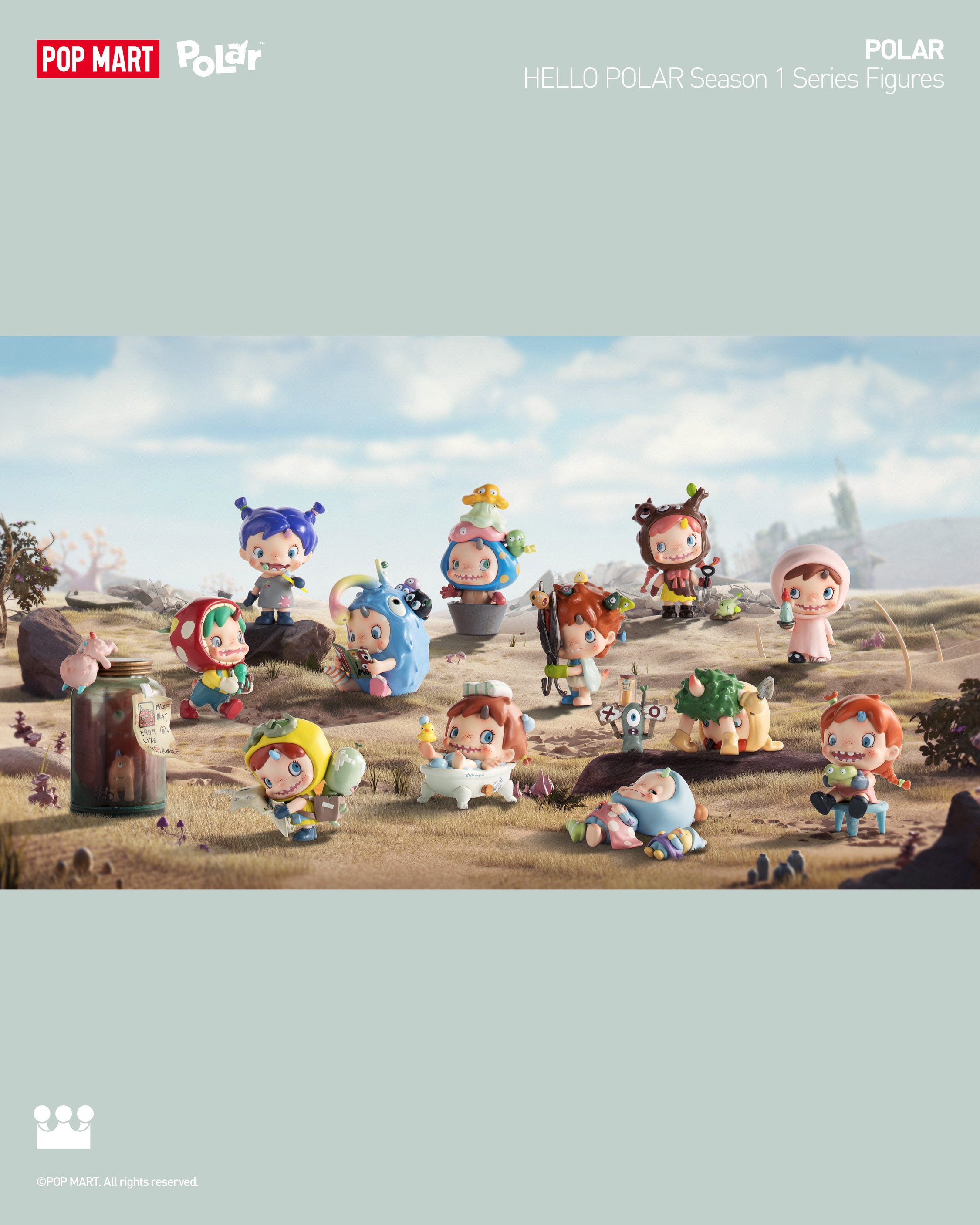  POP MART POLAR - HELLO POLAR Season 1 Series Figures、mySite、greenlandpopulation