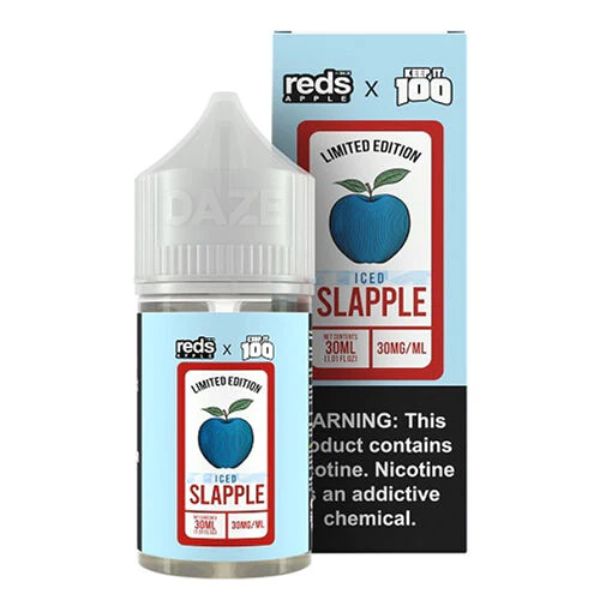 7Daze Reds x Keep It 100 30mL Salt - Slapple Iced Vape Juice、mySite、zt4zffjzw