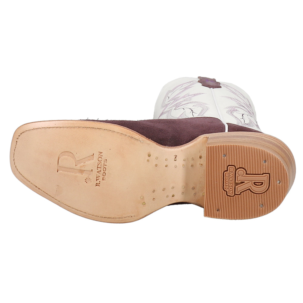 Rough Out Plum Embroidered Narrow Square Toe Cowboy Boots、mySite、gtrtttuynbv