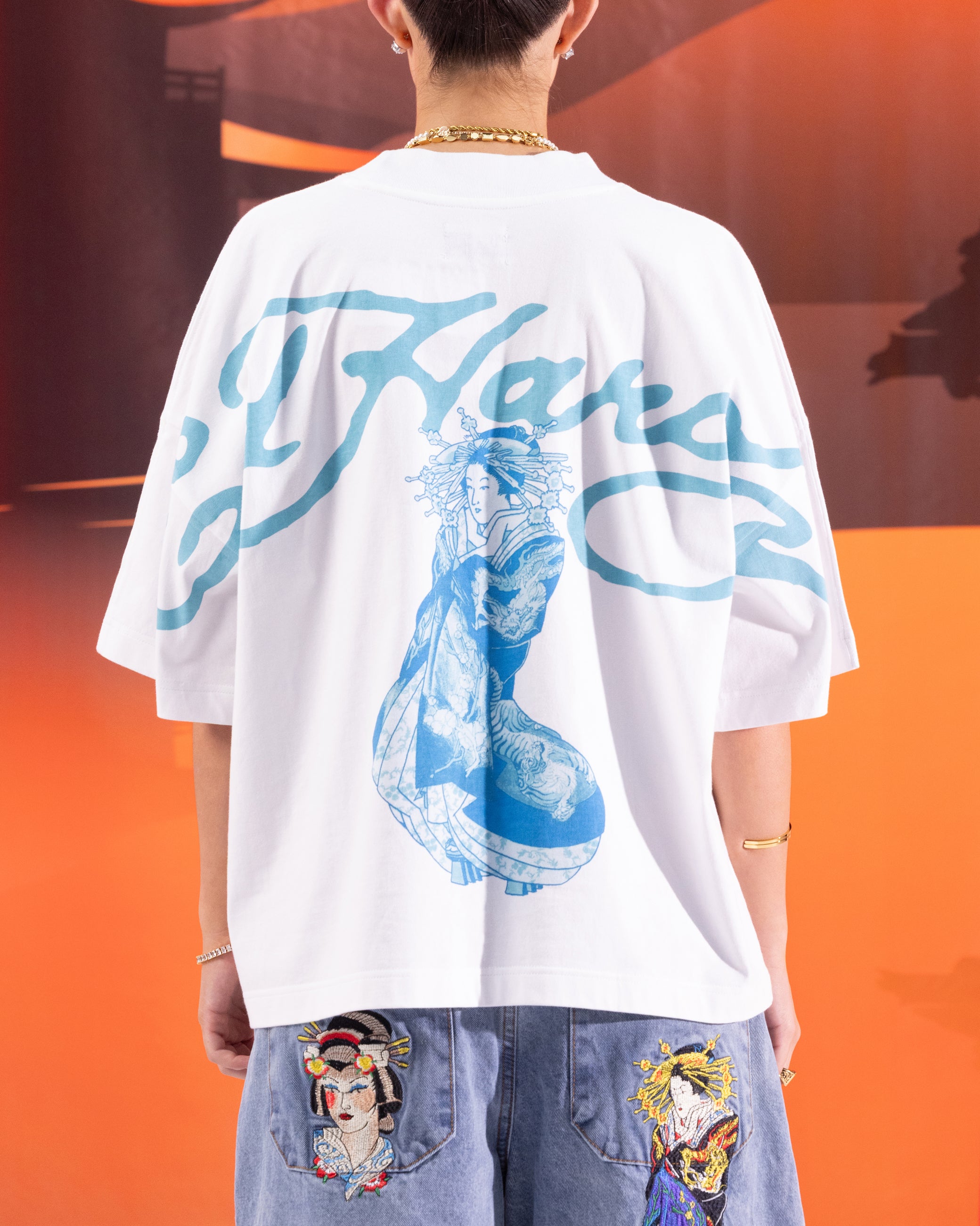 Ed Hardy Geisha T-Shirt Off White、mySite、zt4zffjzw