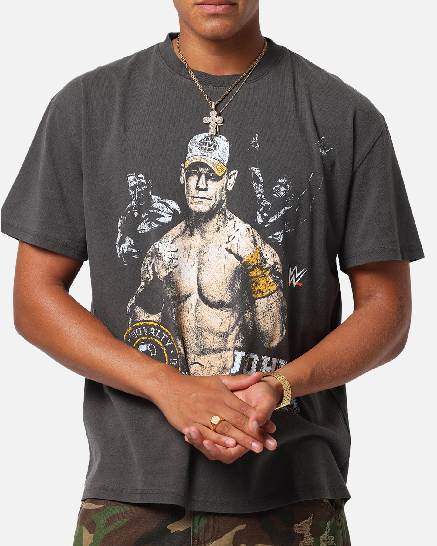 Culture Kings X WWE John Cena Wrestlemania XLI Heavy T-Shirt Black Wash、mySite、zt4zffjzw