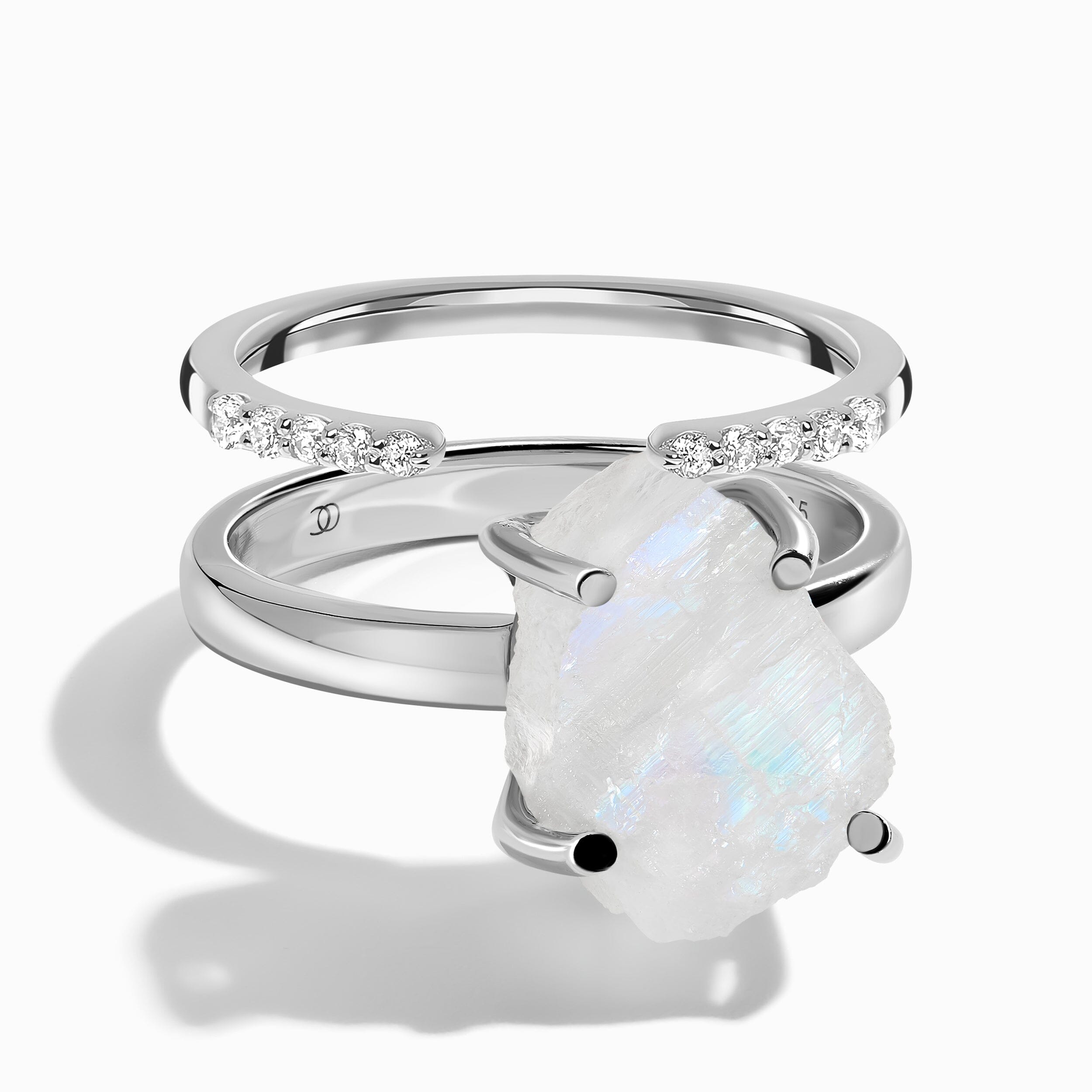 Raw Moonstone Ring & Twinkling Band、mySite、hinf8tx79