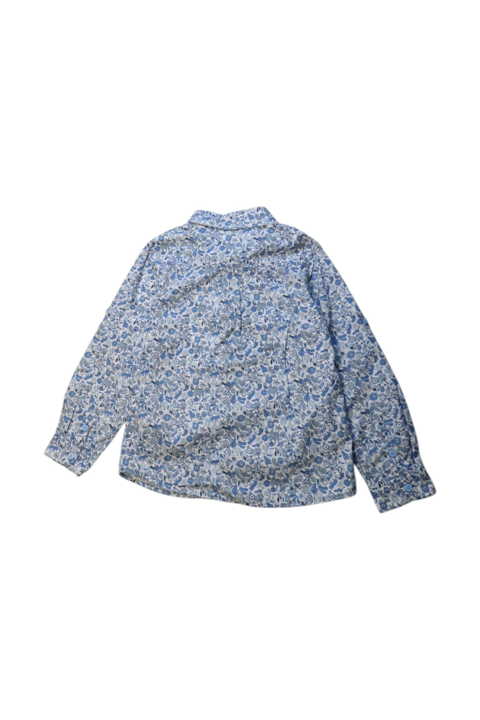Petit Bateau Floral Long Sleeve Shirt - Size 6T、mySite、g9winljtr