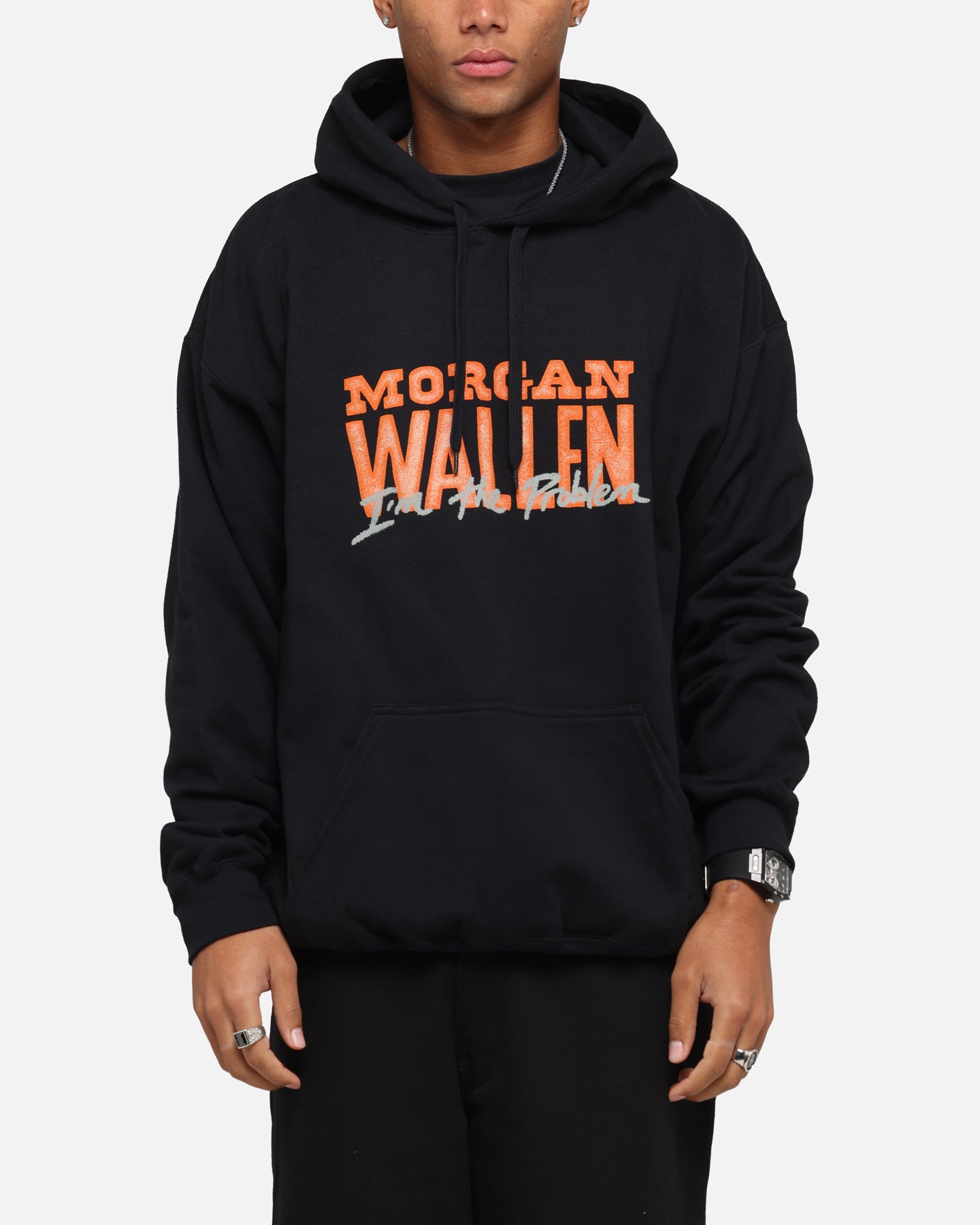 Morgan Wallen Morgan Tennessee Hoodie Washed Black、mySite、zt4zffjzw