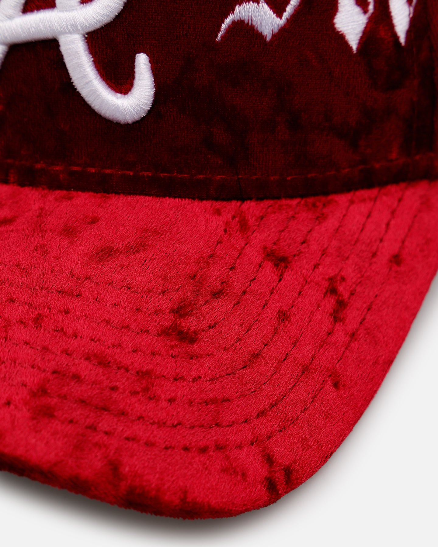 New Era Atlanta Braves 'Velvet Gothic Script' 9FORTY A-Frame Snapback Maroon、mySite、zt4zffjzw