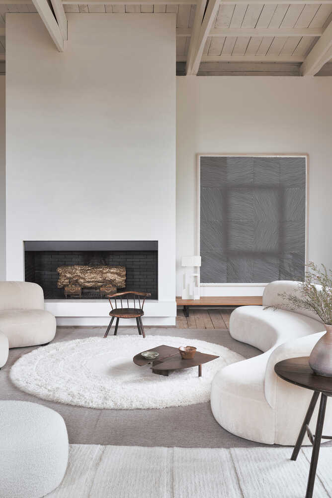 WOOL ROUND RUG ARCTIC CIRCLE WHITE、mySite、gigharbornorthrealestate