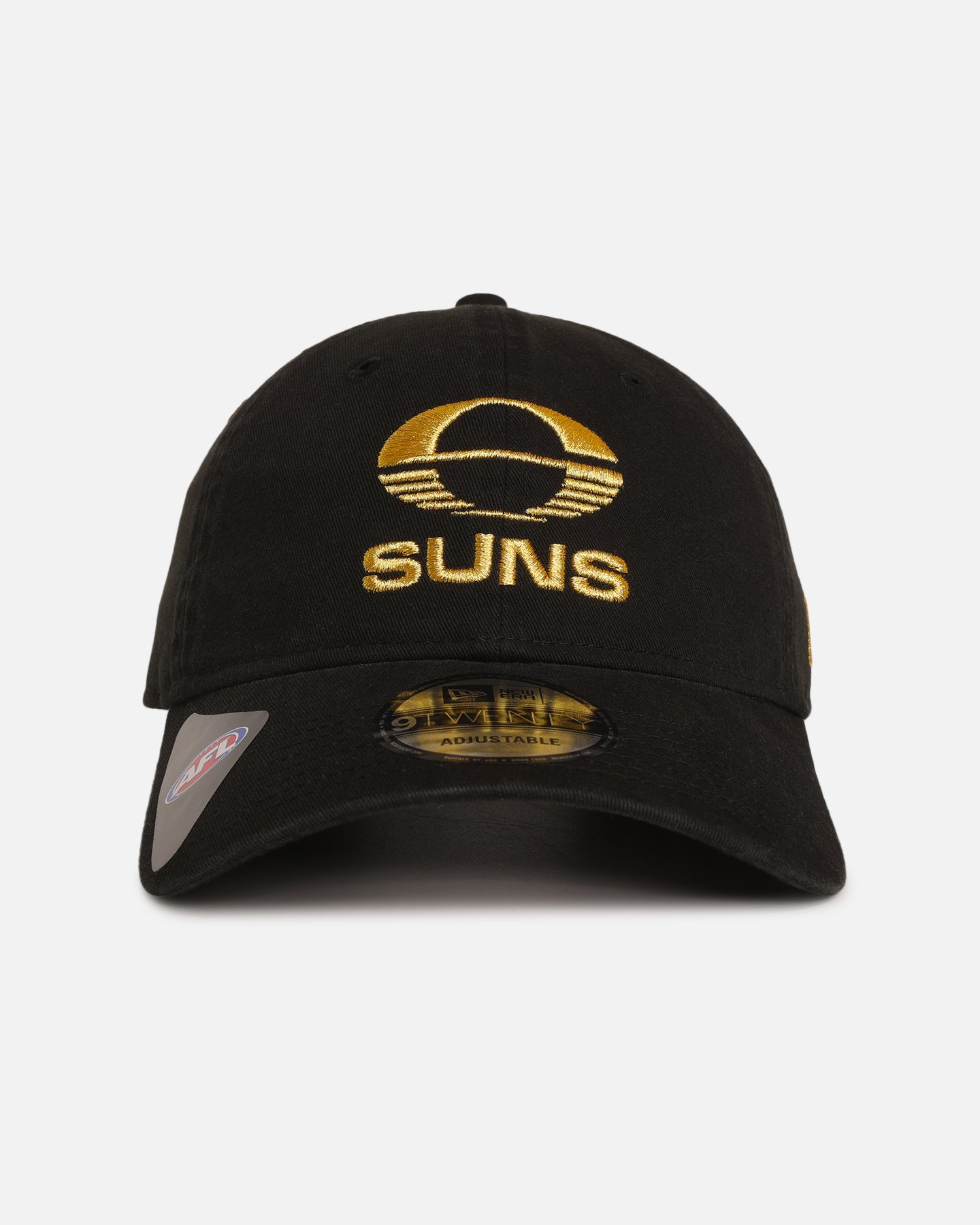 New Era Gold Coast Suns 'AFL Black & Gold' 9TWENTY Strapback Black/Gold、mySite、zt4zffjzw