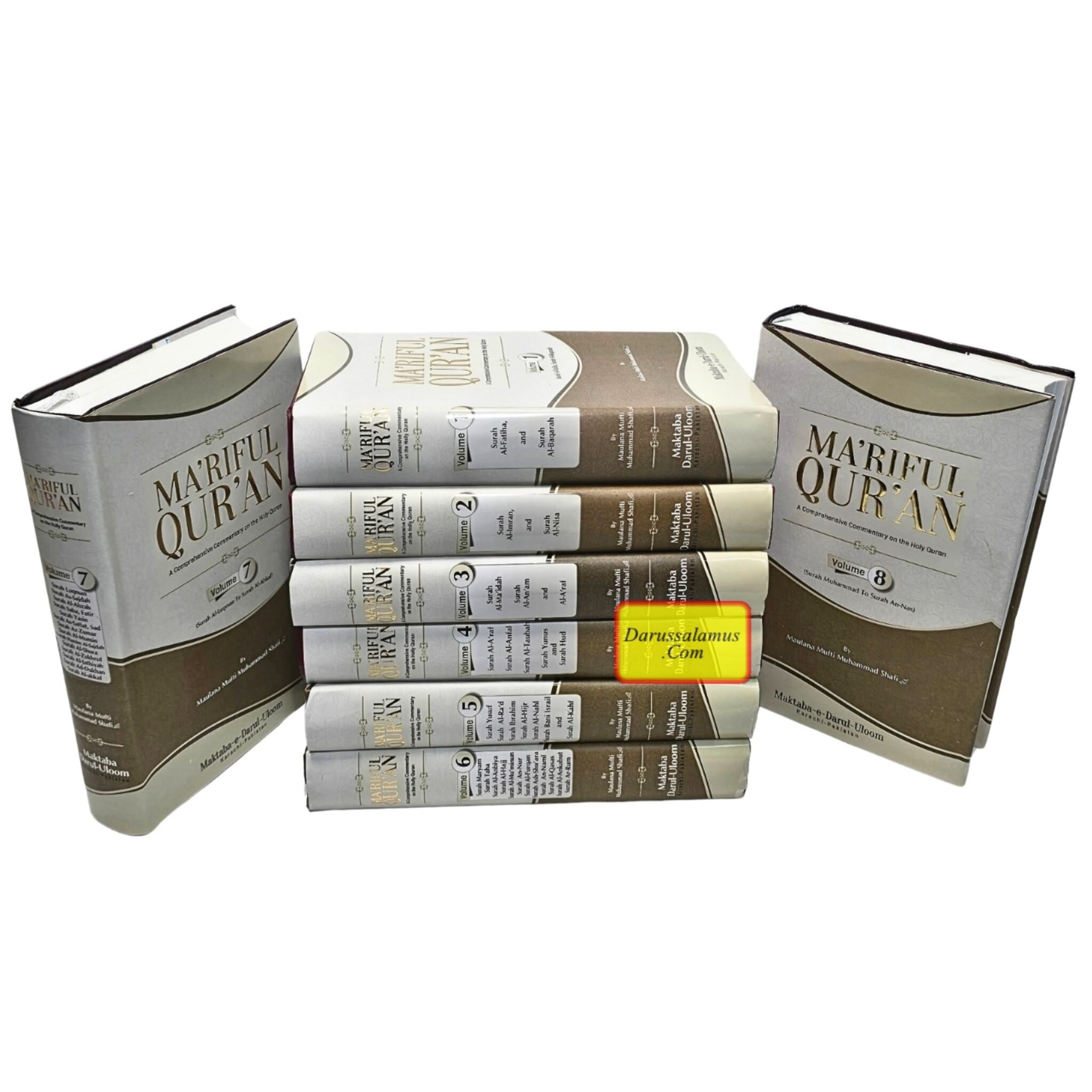 Maariful Qur'an in english language with Arabic text,8 Vol set by Mufti Muhammad Shafi、mySite、topwebapps