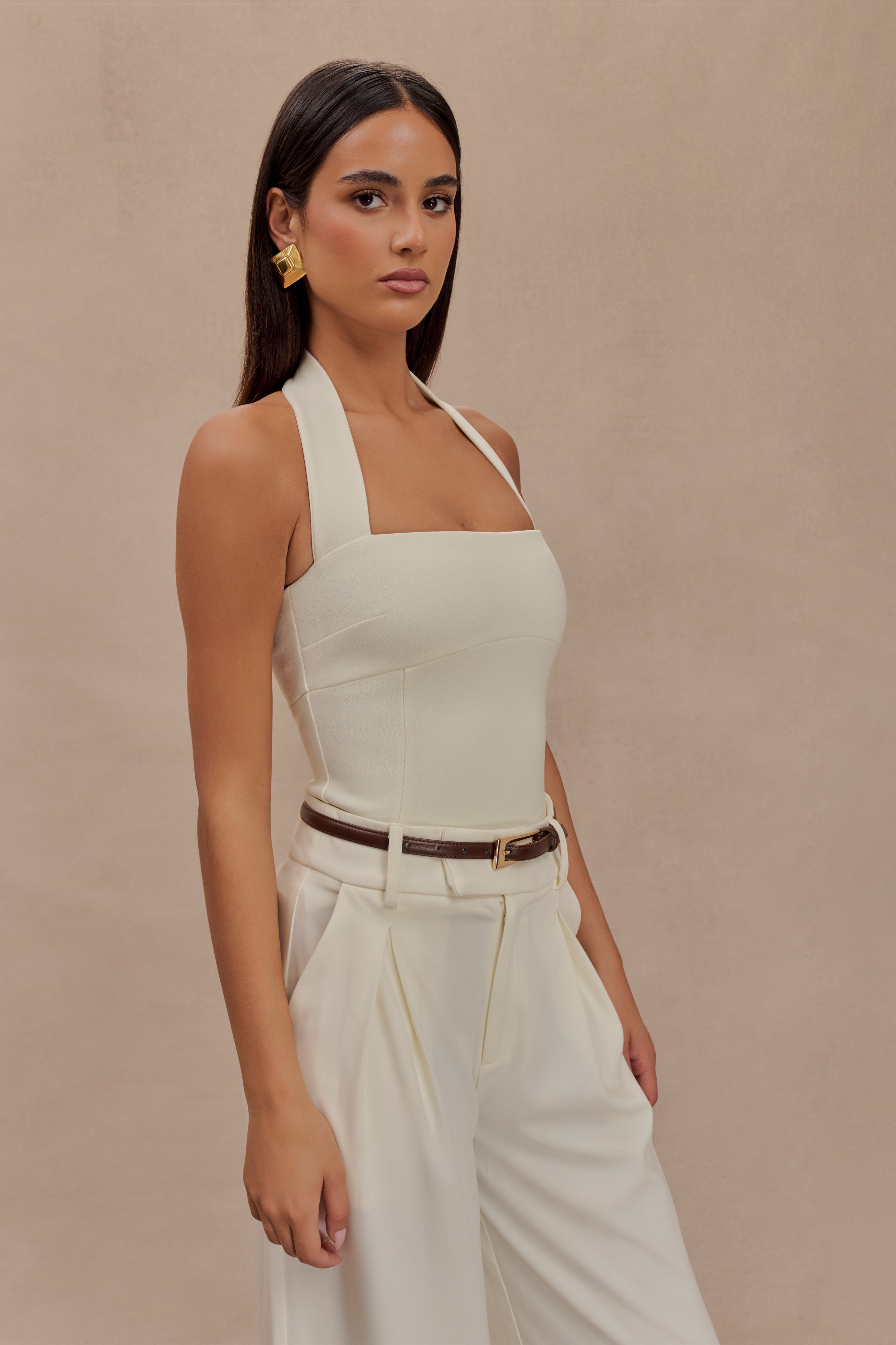 Adrian Belt With Buckle - Chocolate、mySite、solidvoid