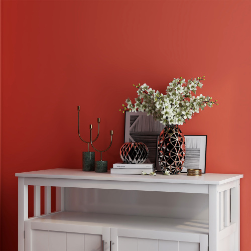 Kitchen Storage Sideboard And Buffet Server Cabinet-Brown Color、、casual