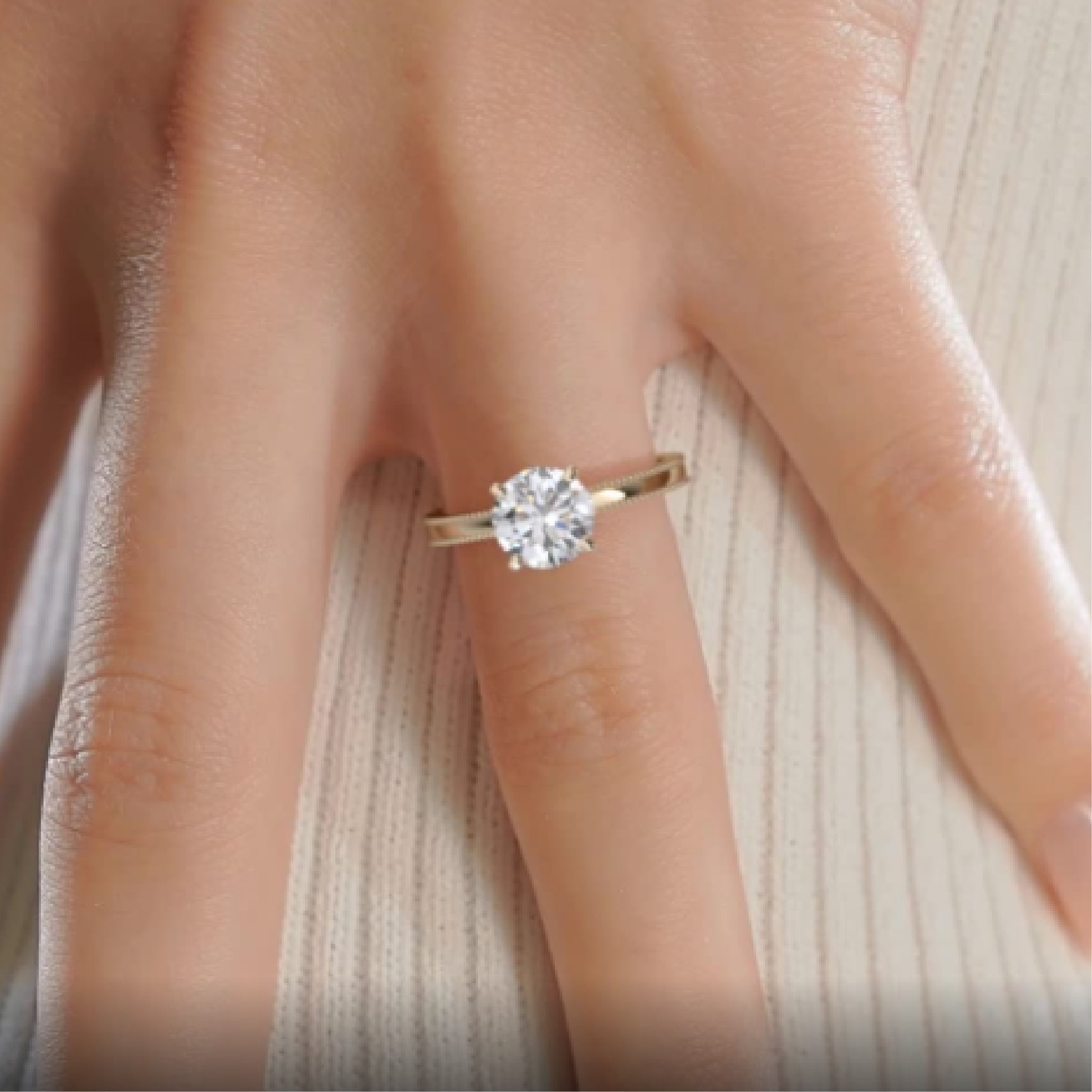 Charlie Lab Grown Diamond Ring -18K Yellow Gold (RTS)、mySite、hinf8tx79