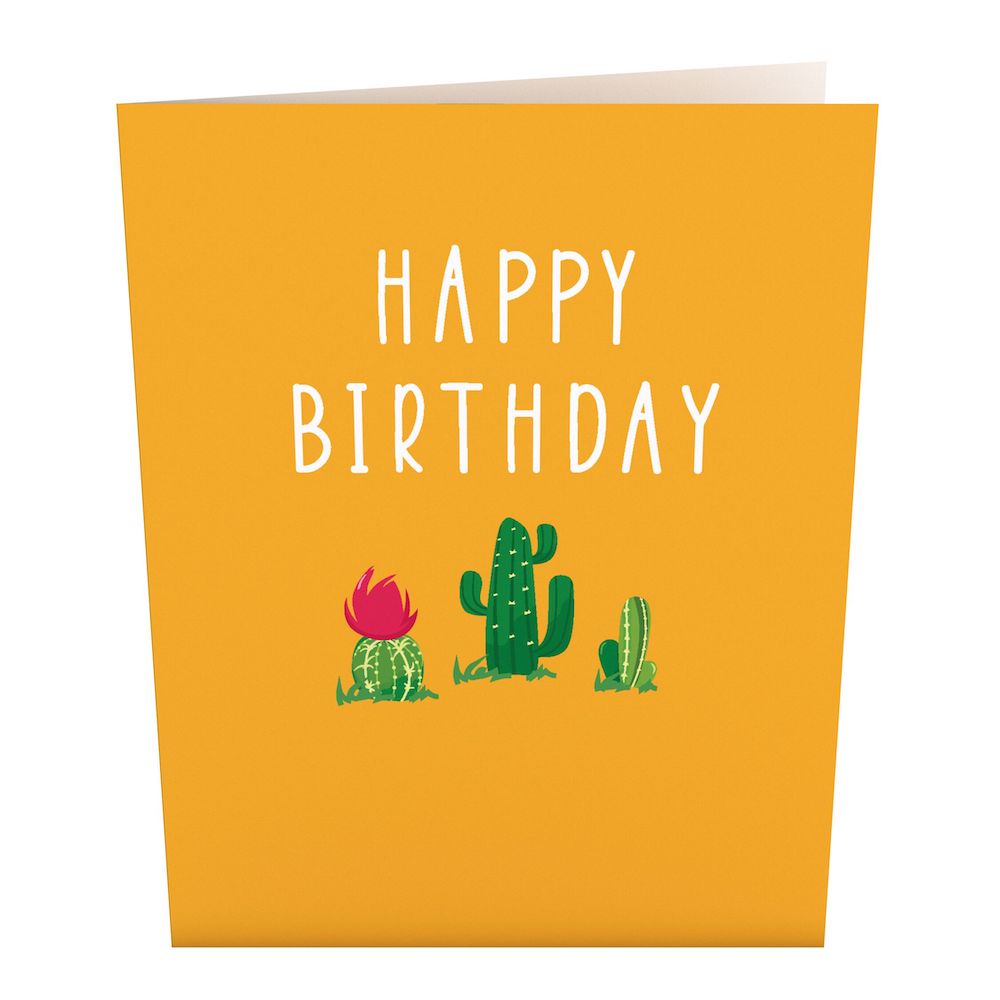 Happy Birthday Cacti: Paperpop® Card、mySite、solidvoid