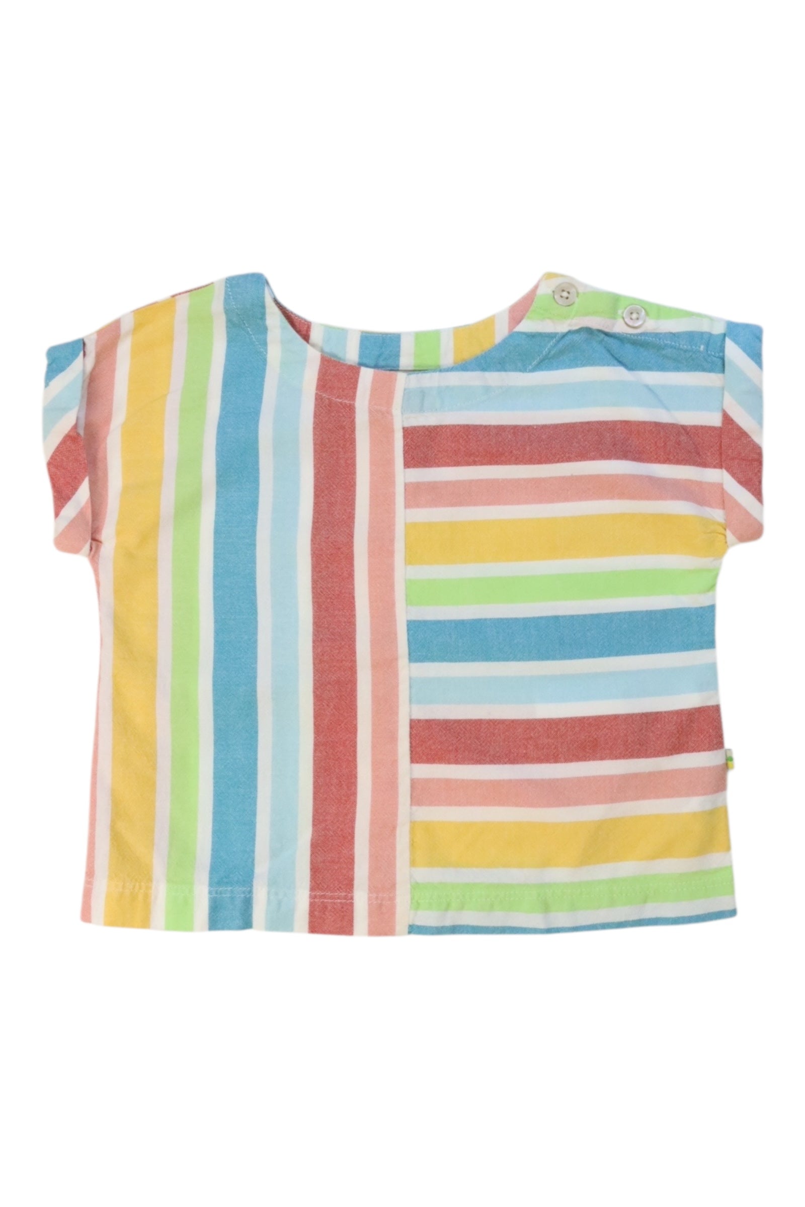 Frugi Striped Short Sleeve Top 18-24M、mySite、g9winljtr