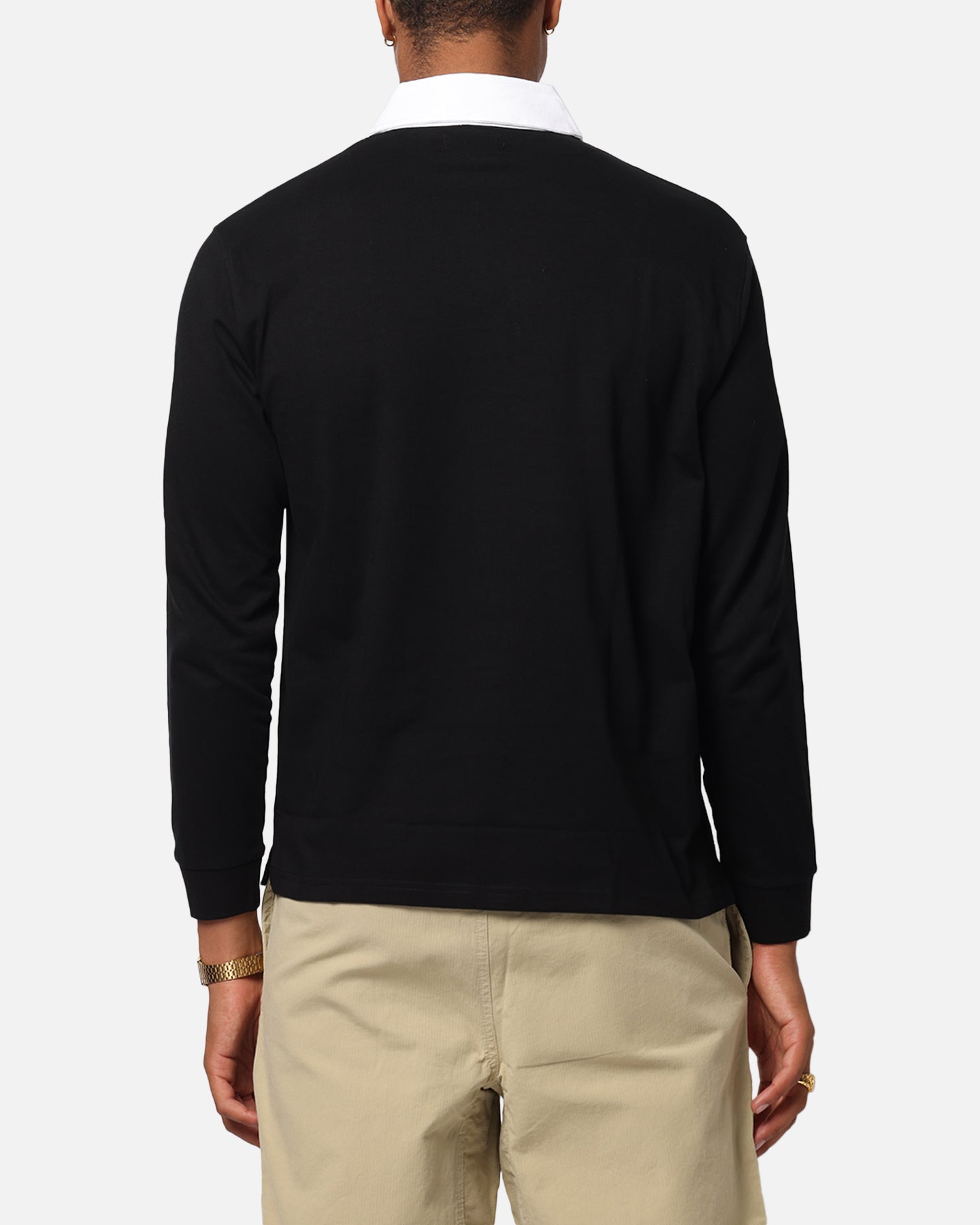 X-Large LA Shield Rugby Polo Shirt Black、mySite、zt4zffjzw