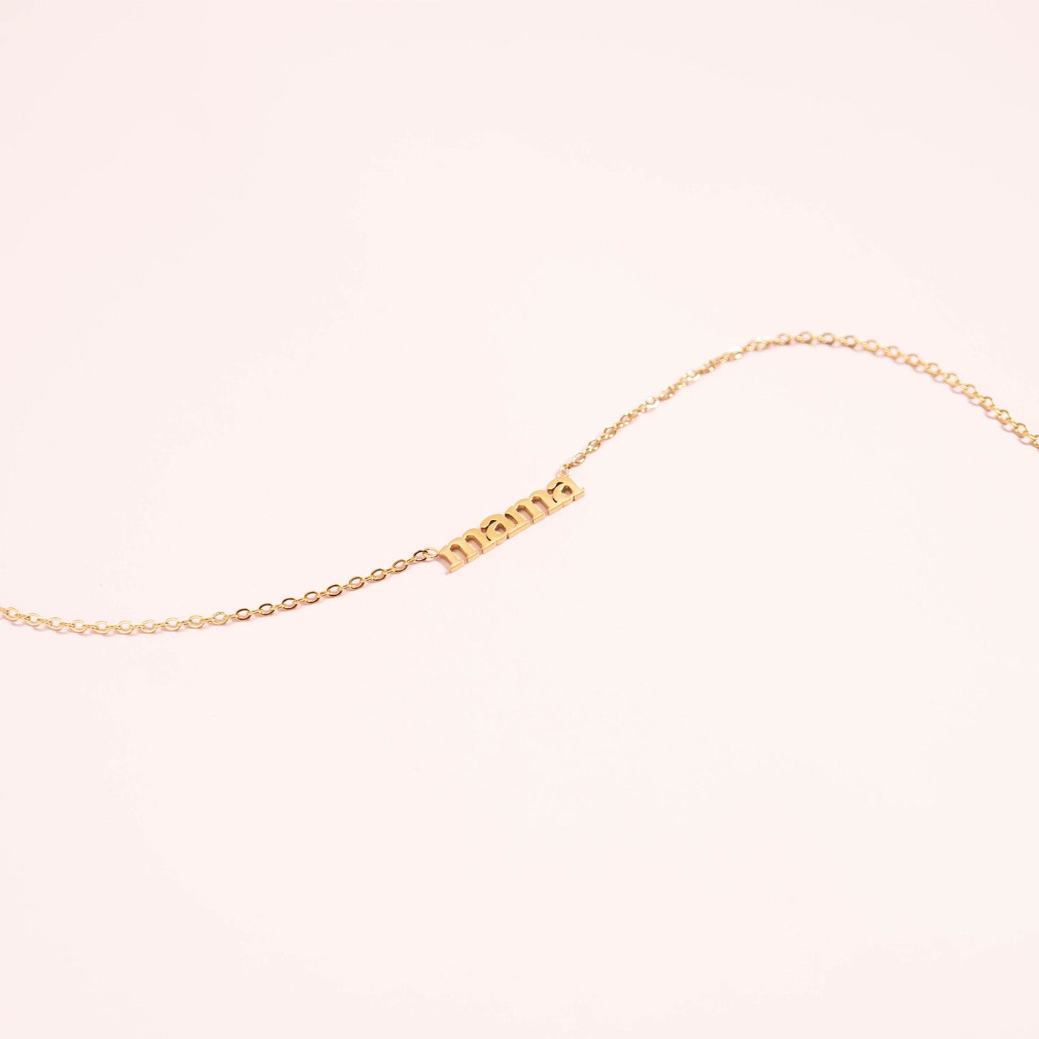 18K Gold PVD Stainless Steel Mama Necklace / CHN0090、mySite、dreamappss
