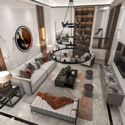 (Same as:W1340119961/W1340P206660/L001005-D1140-P27B)45" Retro Industrial Style 3-Layer Pendant Light, 27-Lights Black Farmhouse Pendant, Suitable for Dining Rooms, Living Rooms (Bulb Not Included)、、eastwooduniform