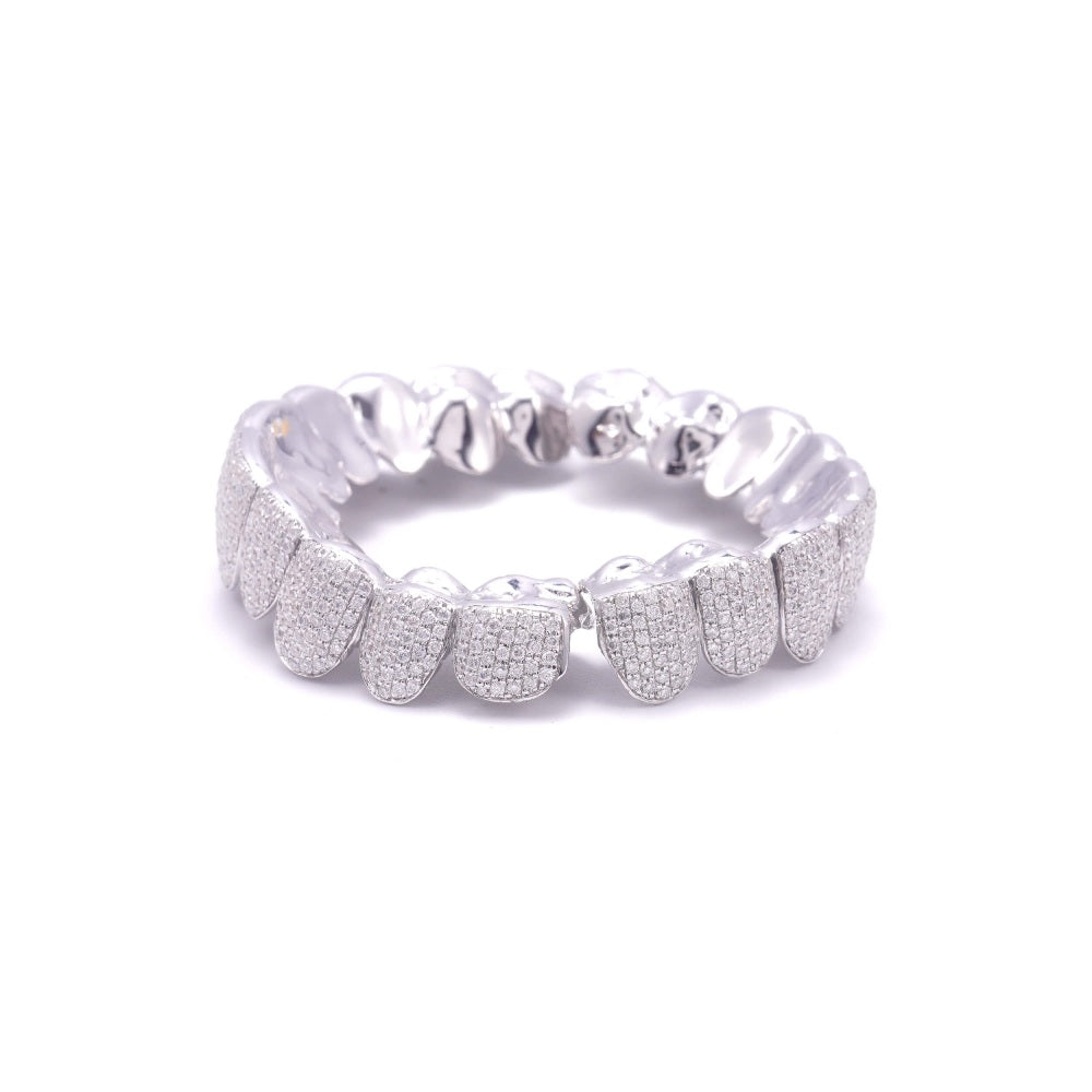 10 on 10 VVS Moissanite Prong Diamond Grillz、mySite、hinf8tx79