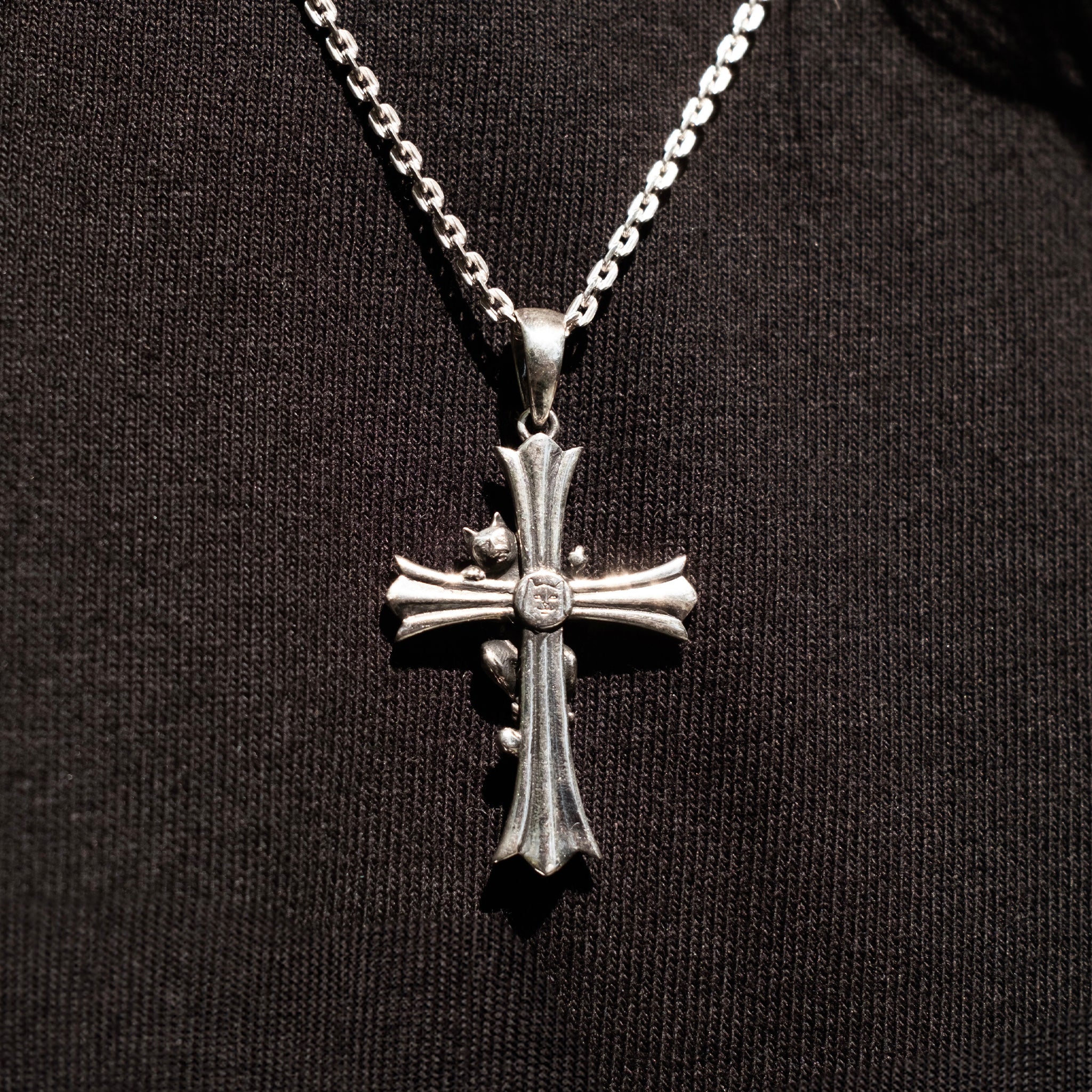  Chrome Kitty Necklace (Silver)、mySite、merchandisen