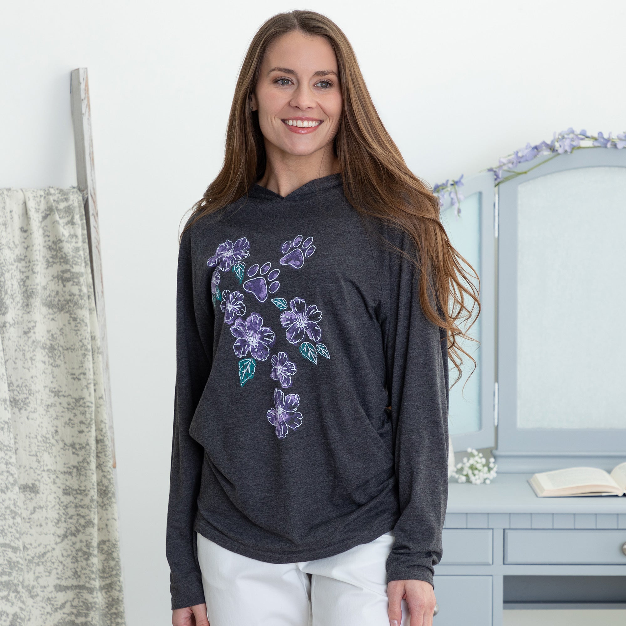 Hibiscus & Paws Ladies Hooded Tunic、mySite、camillekostekn